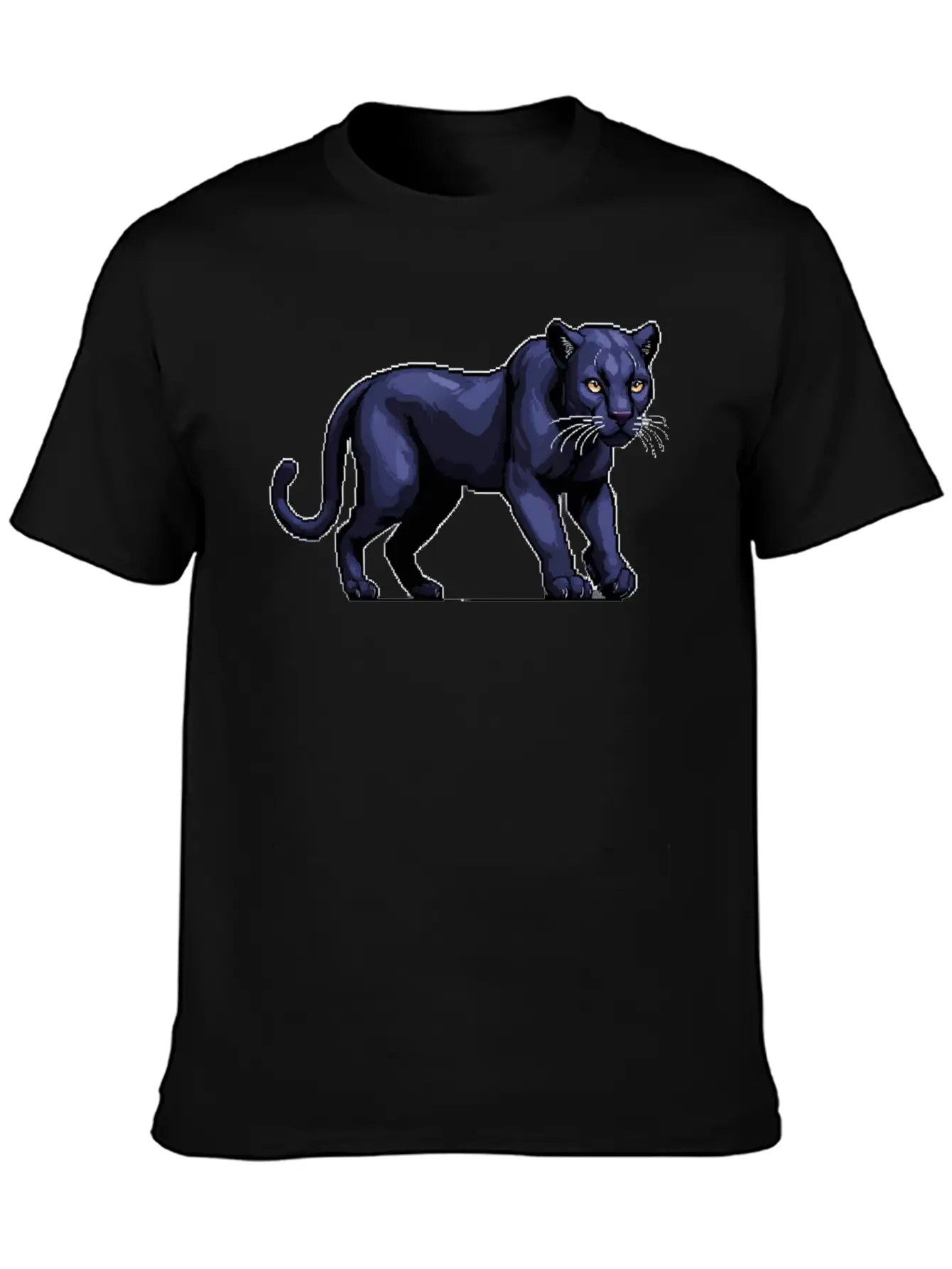 A Pixel Art Of A Panther Stylish Everyday T-Shirt – Unisex Basic Cotton Tee