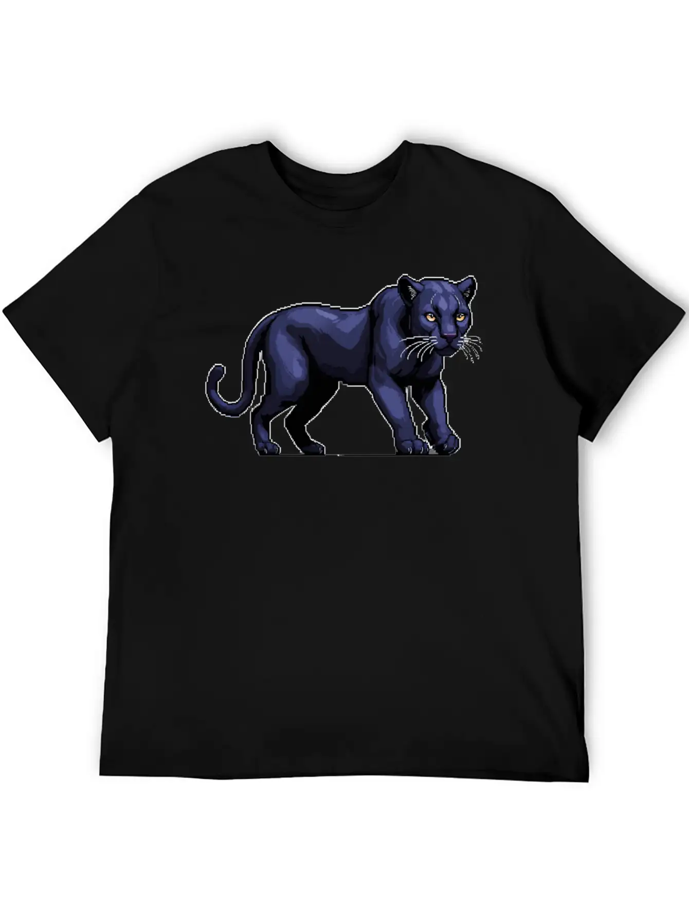 A Pixel Art Of A Panther Stylish Everyday T-Shirt – Unisex Basic Cotton Tee