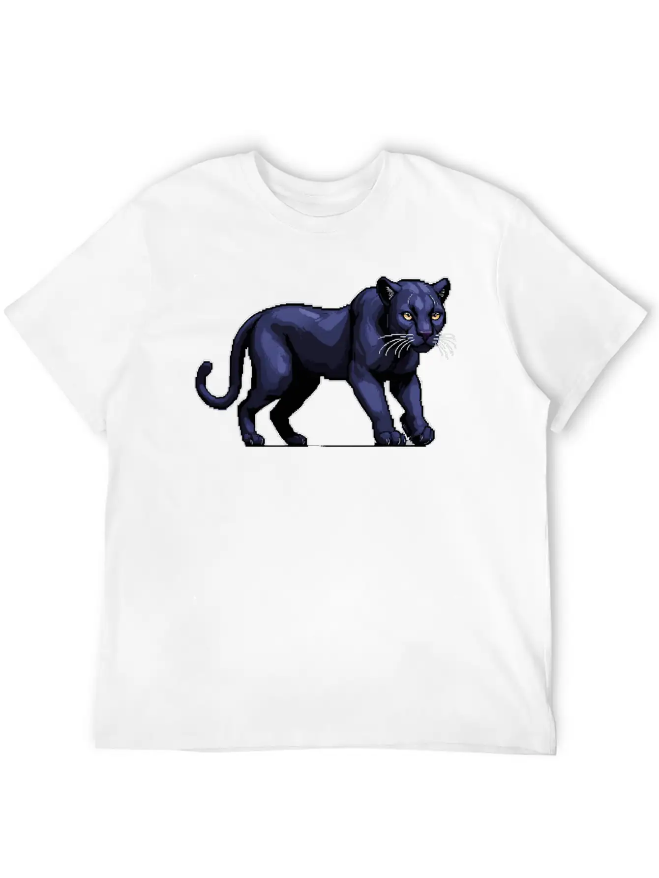 A Pixel Art Of A Panther Stylish Everyday T-Shirt – Unisex Basic Cotton Tee