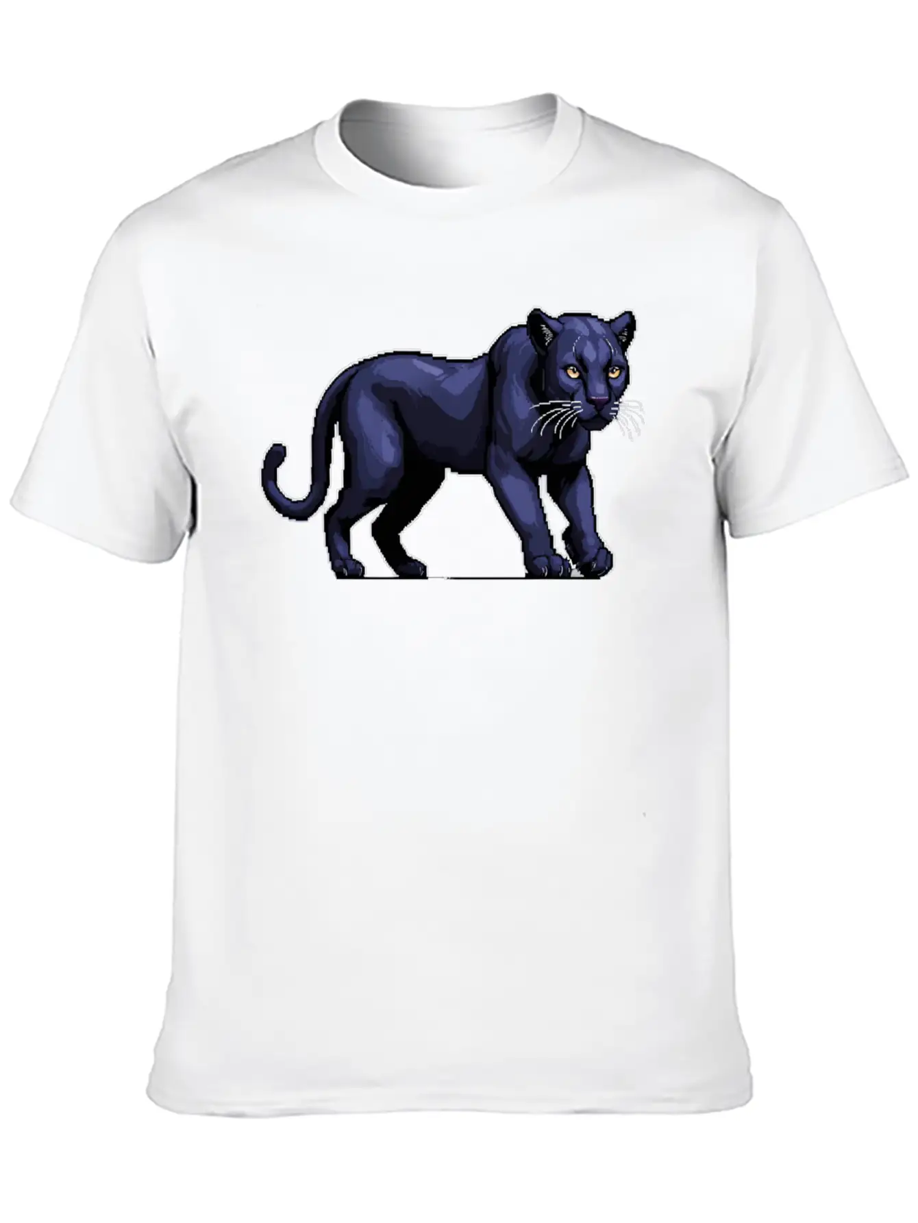 A Pixel Art Of A Panther Stylish Everyday T-Shirt – Unisex Basic Cotton Tee