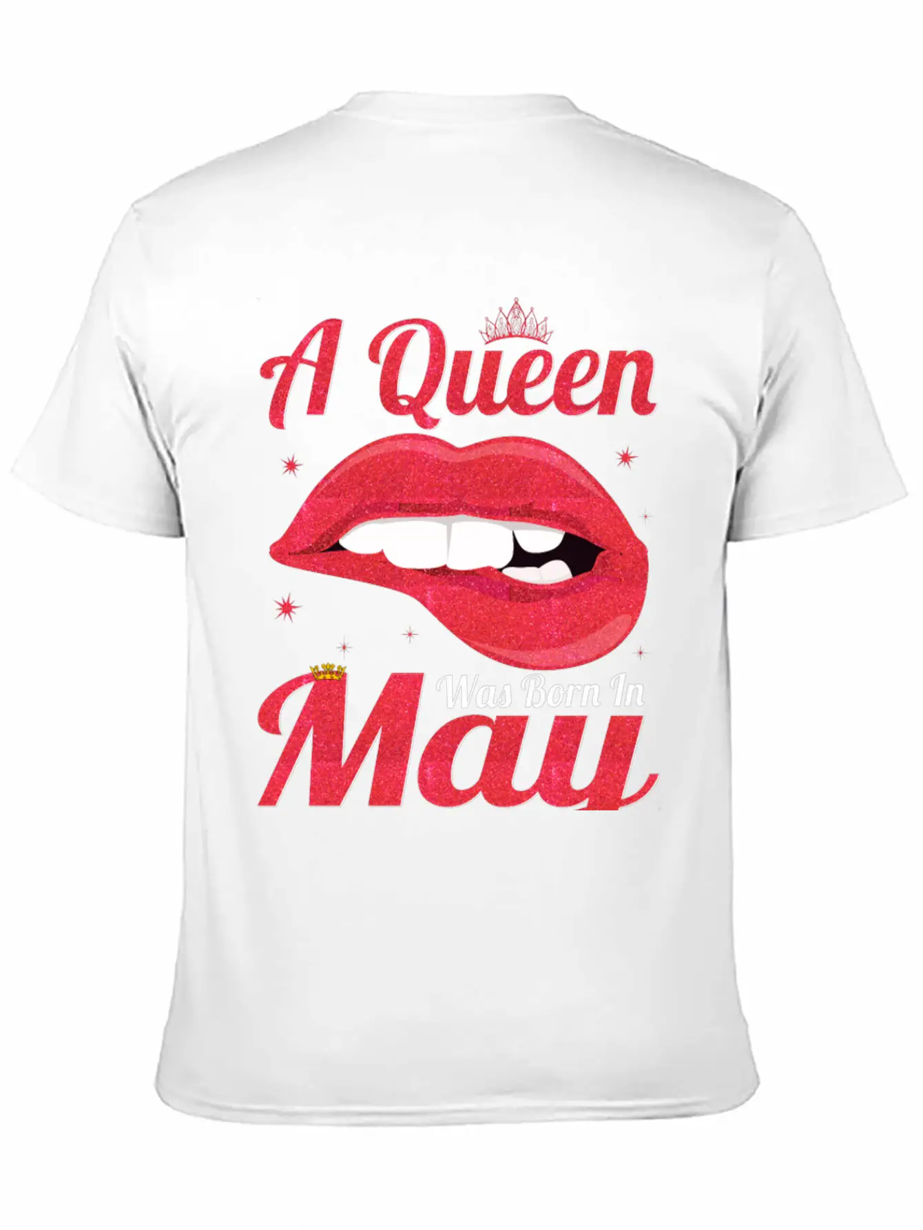 A QUEEN WAS BORN In MAY Lightweight Cotton T-Shirt – Daily Comfort Graphic Shirt