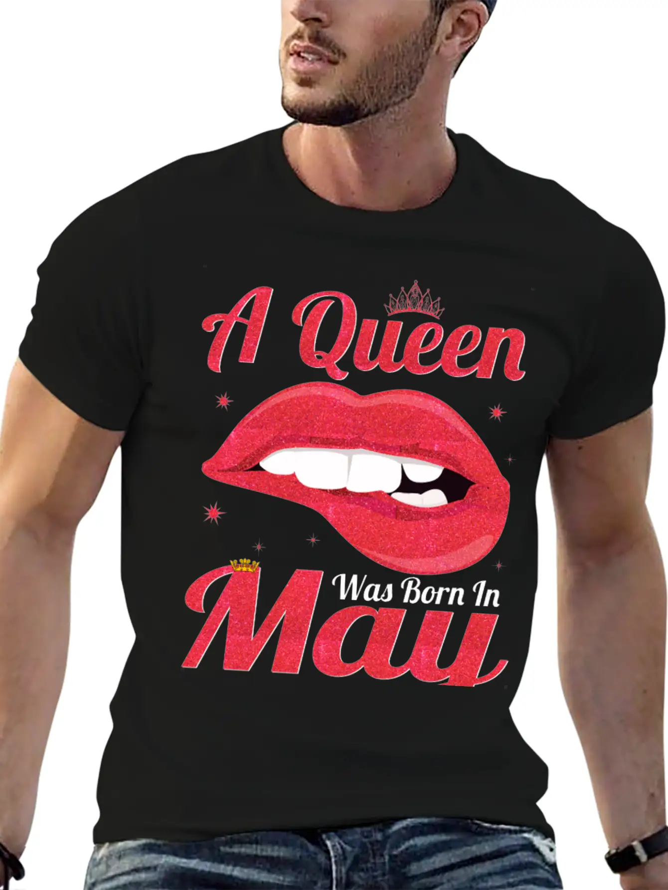 A QUEEN WAS BORN In MAY Lightweight Cotton T-Shirt – Daily Comfort Graphic Shirt