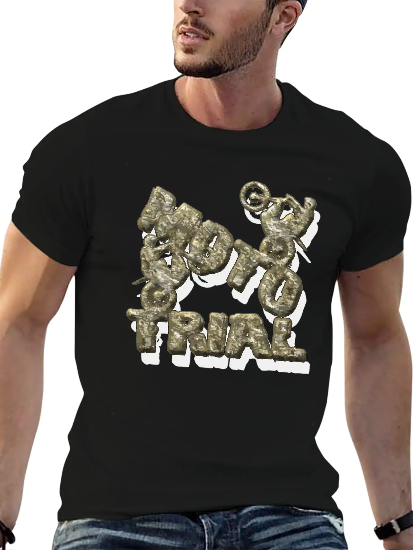 A Stone Monument For - Moto Trial Stylish Everyday T-Shirt – Unisex Basic Cotton Tee