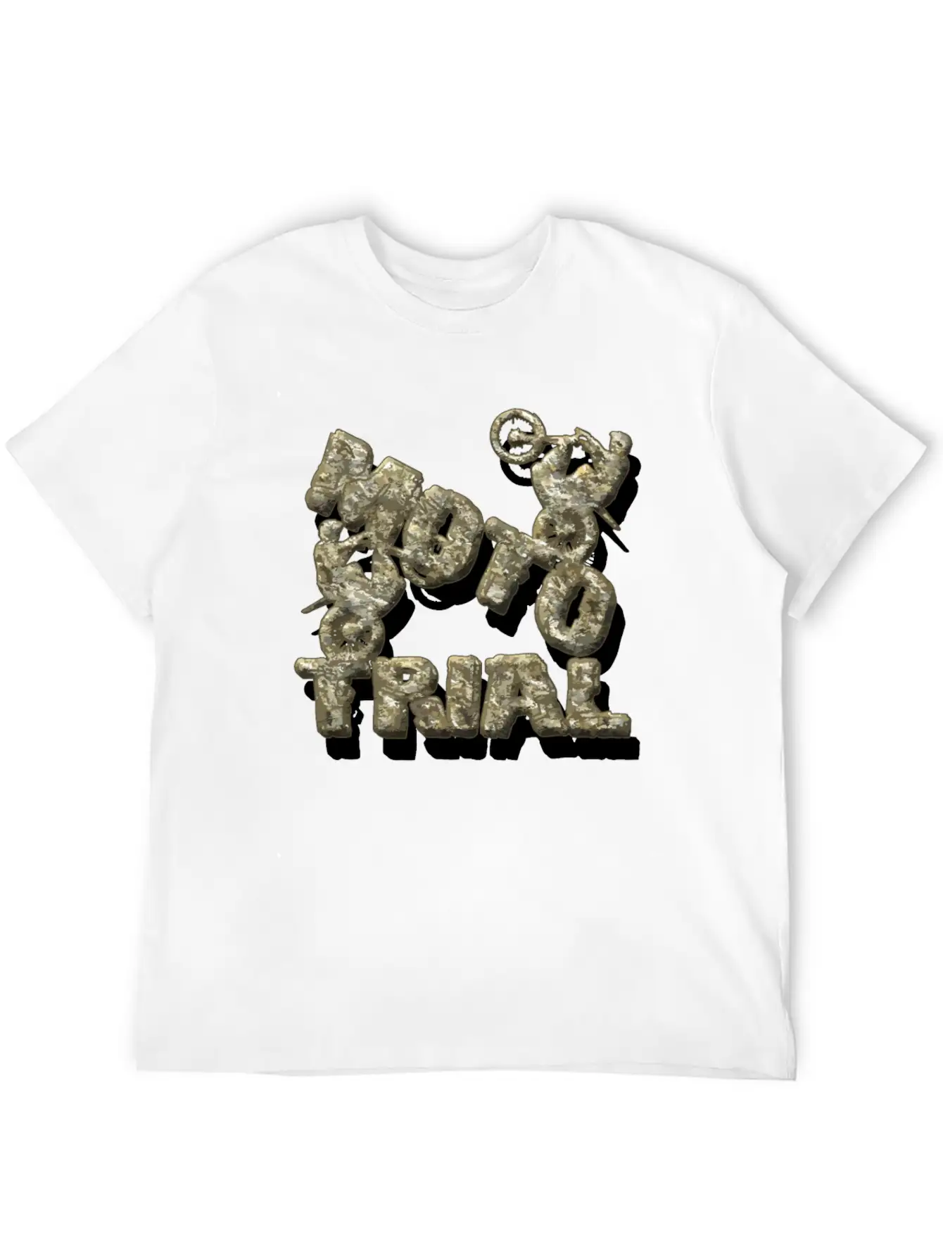 A Stone Monument For - Moto Trial Stylish Everyday T-Shirt – Unisex Basic Cotton Tee
