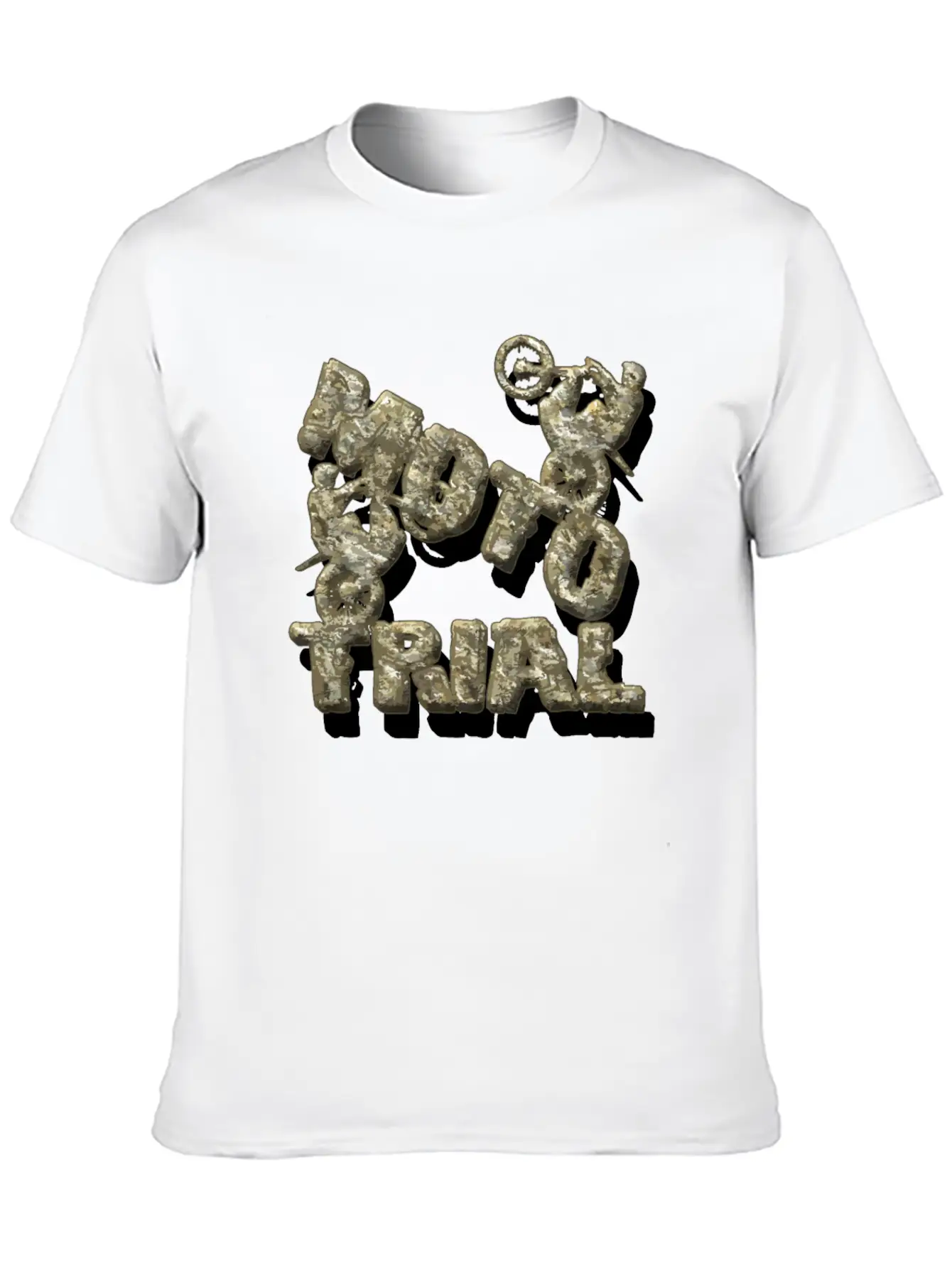A Stone Monument For - Moto Trial Stylish Everyday T-Shirt – Unisex Basic Cotton Tee