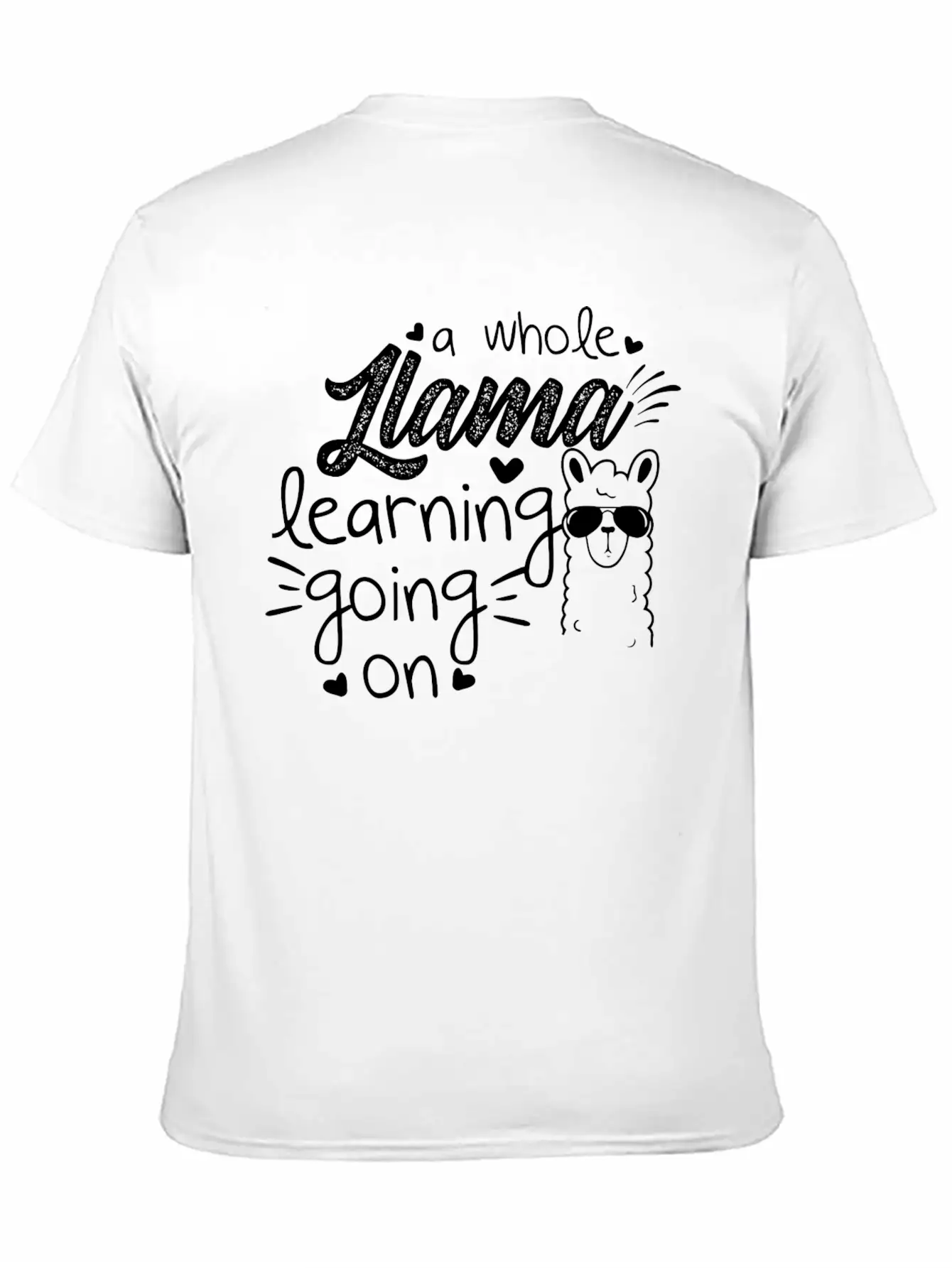 A Whole Llama Learning Going On Essential Cotton Tee For Daily Outfits – Unisex Style