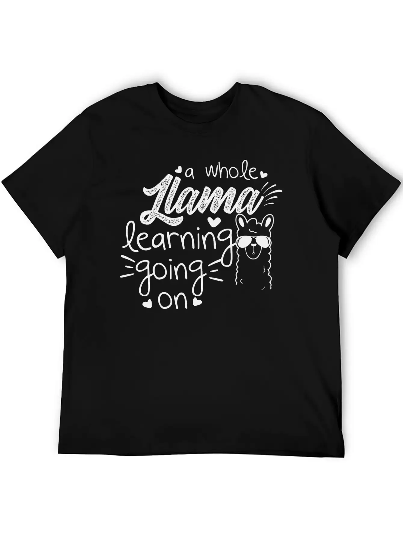 A Whole Llama Learning Going On Essential Cotton Tee For Daily Outfits – Unisex Style