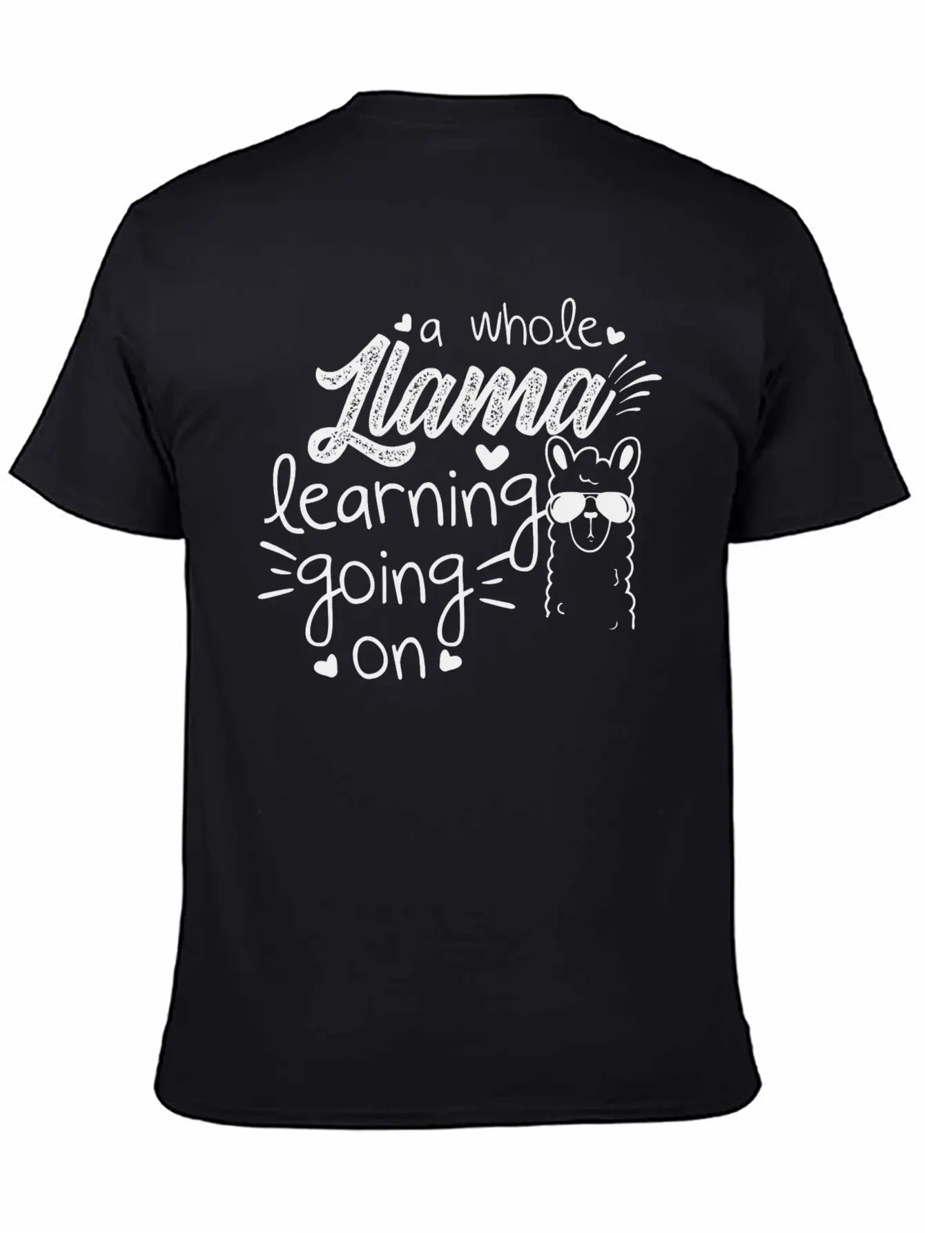 A Whole Llama Learning Going On Essential Cotton Tee For Daily Outfits – Unisex Style