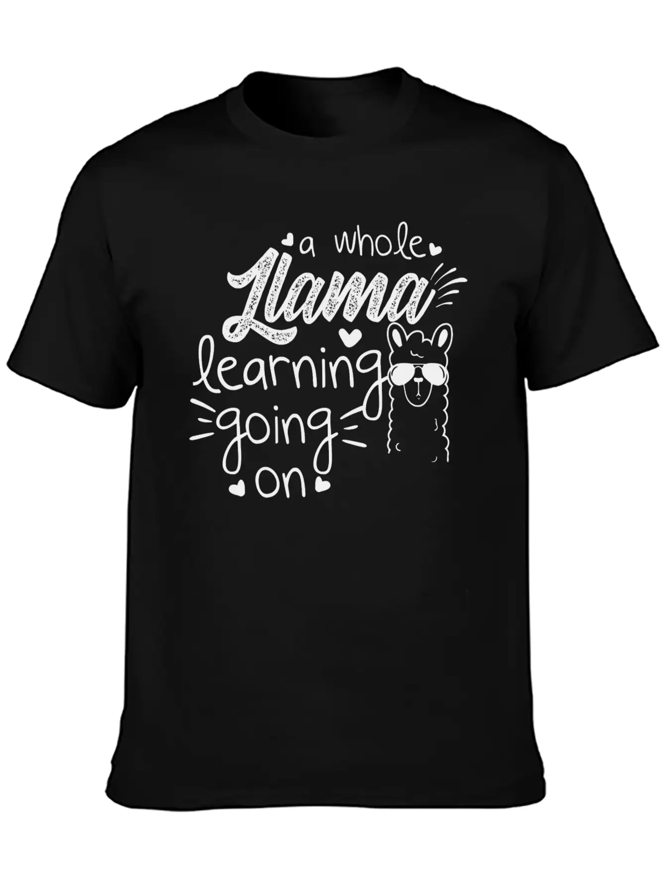 A Whole Llama Learning Going On Essential Cotton Tee For Daily Outfits – Unisex Style