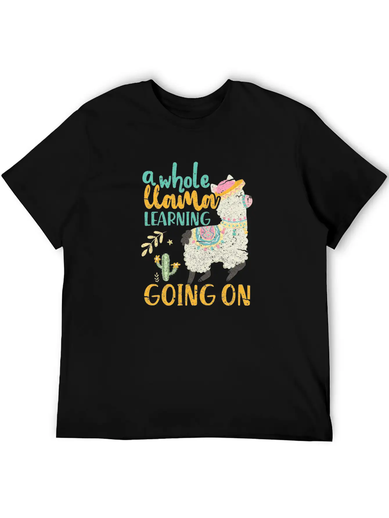 A Whole Llama Learning Going On Modern Fit Casual T-Shirt – Clean And Versatile Design