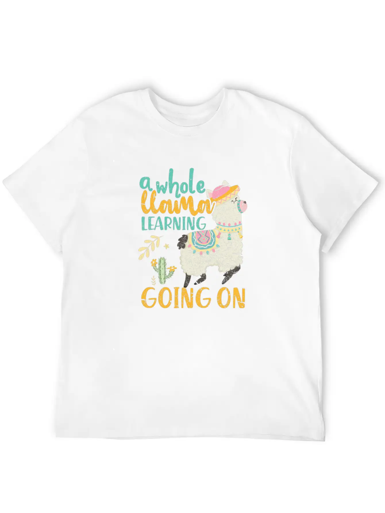 A Whole Llama Learning Going On Modern Fit Casual T-Shirt – Clean And Versatile Design