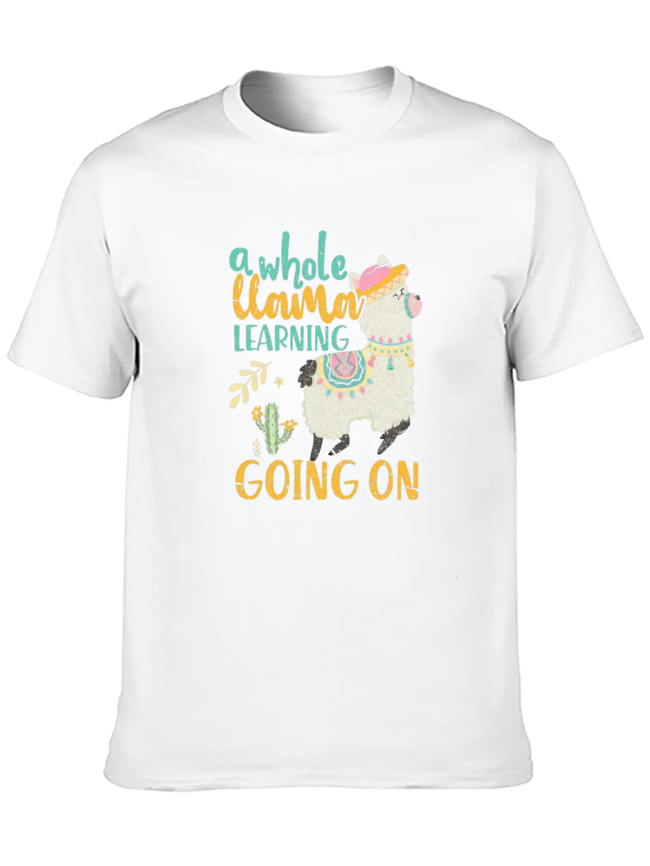 A Whole Llama Learning Going On Modern Fit Casual T-Shirt – Clean And Versatile Design