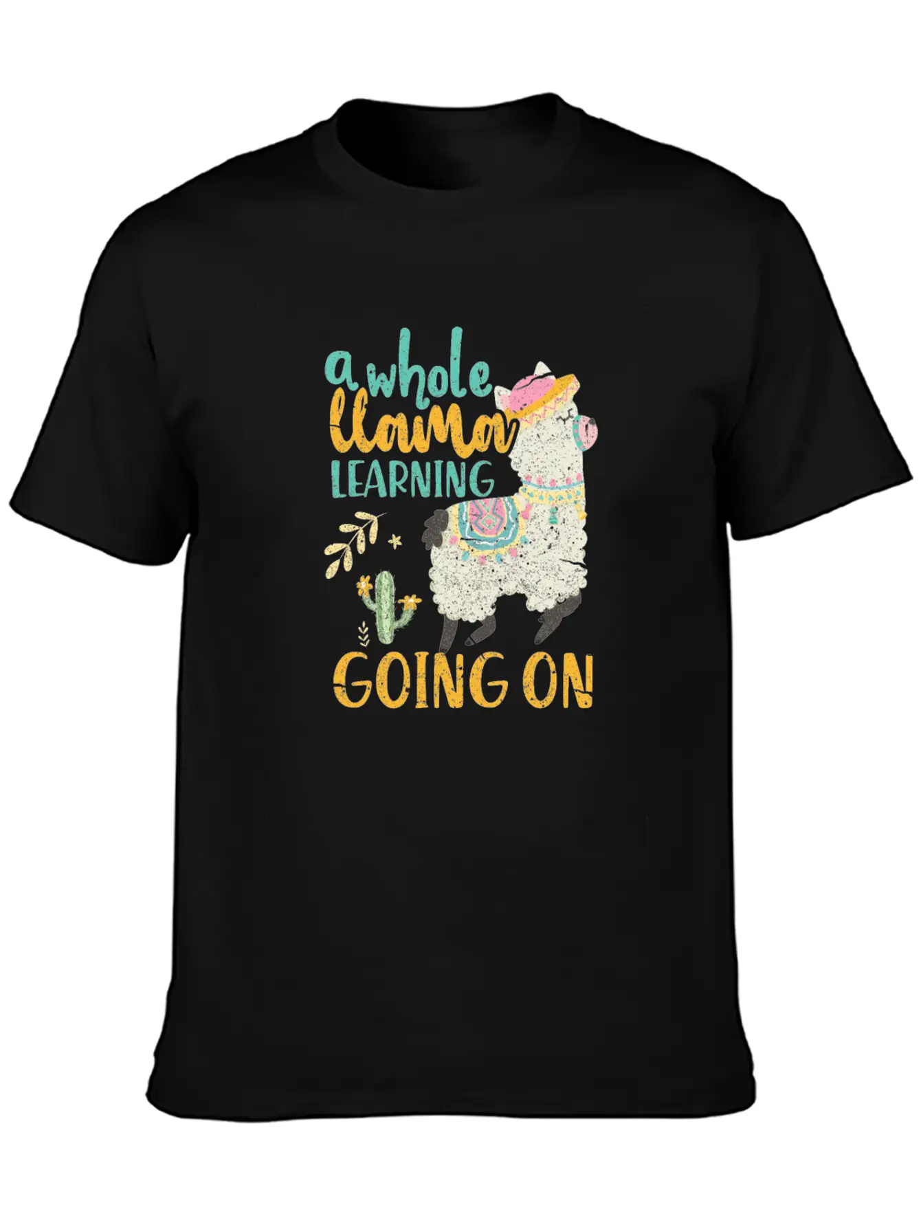 A Whole Llama Learning Going On Modern Fit Casual T-Shirt – Clean And Versatile Design