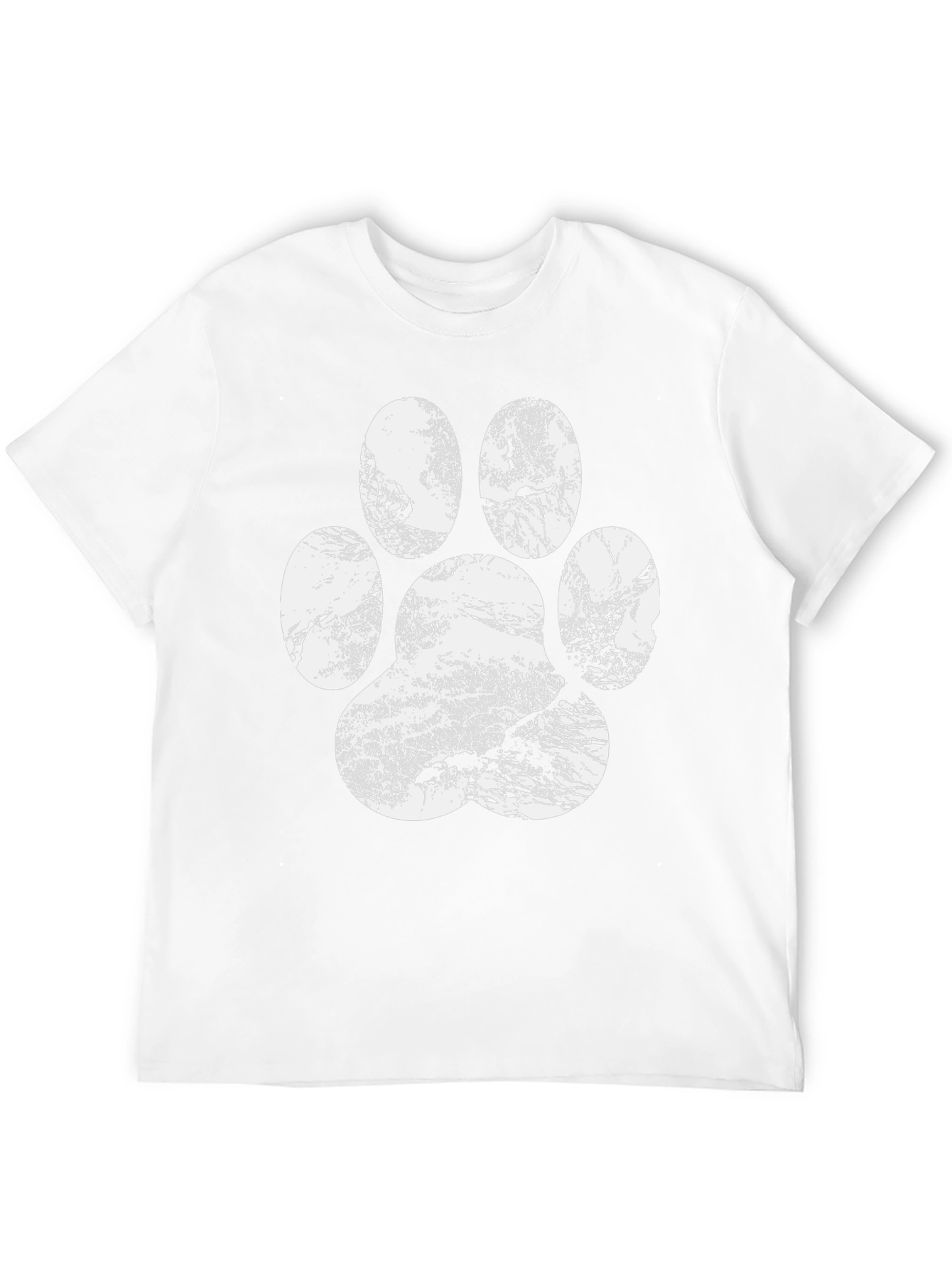Paw Print Graphic Tee - Nature Lovers Black T-Shirt