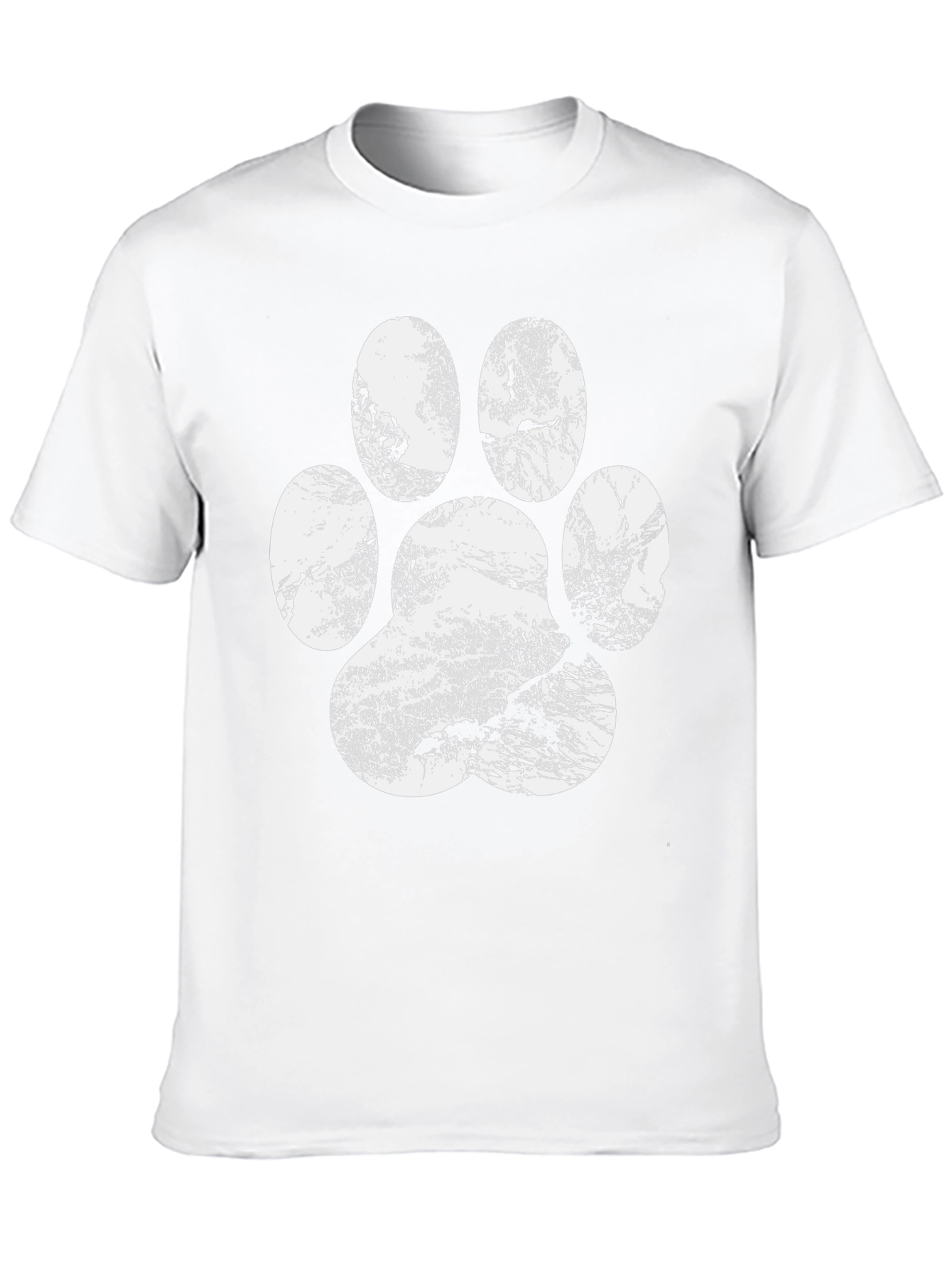 Paw Print Graphic Tee - Nature Lovers Black T-Shirt