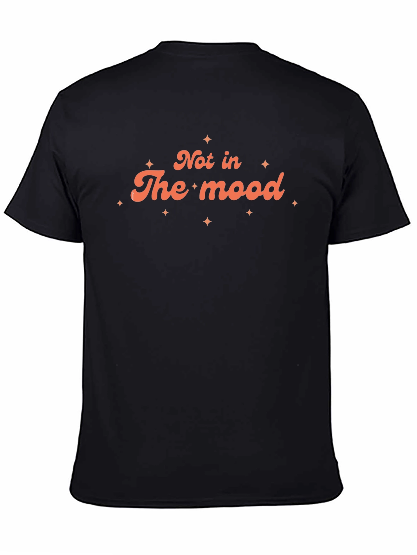 Not In The Mood Black Graphic Tee