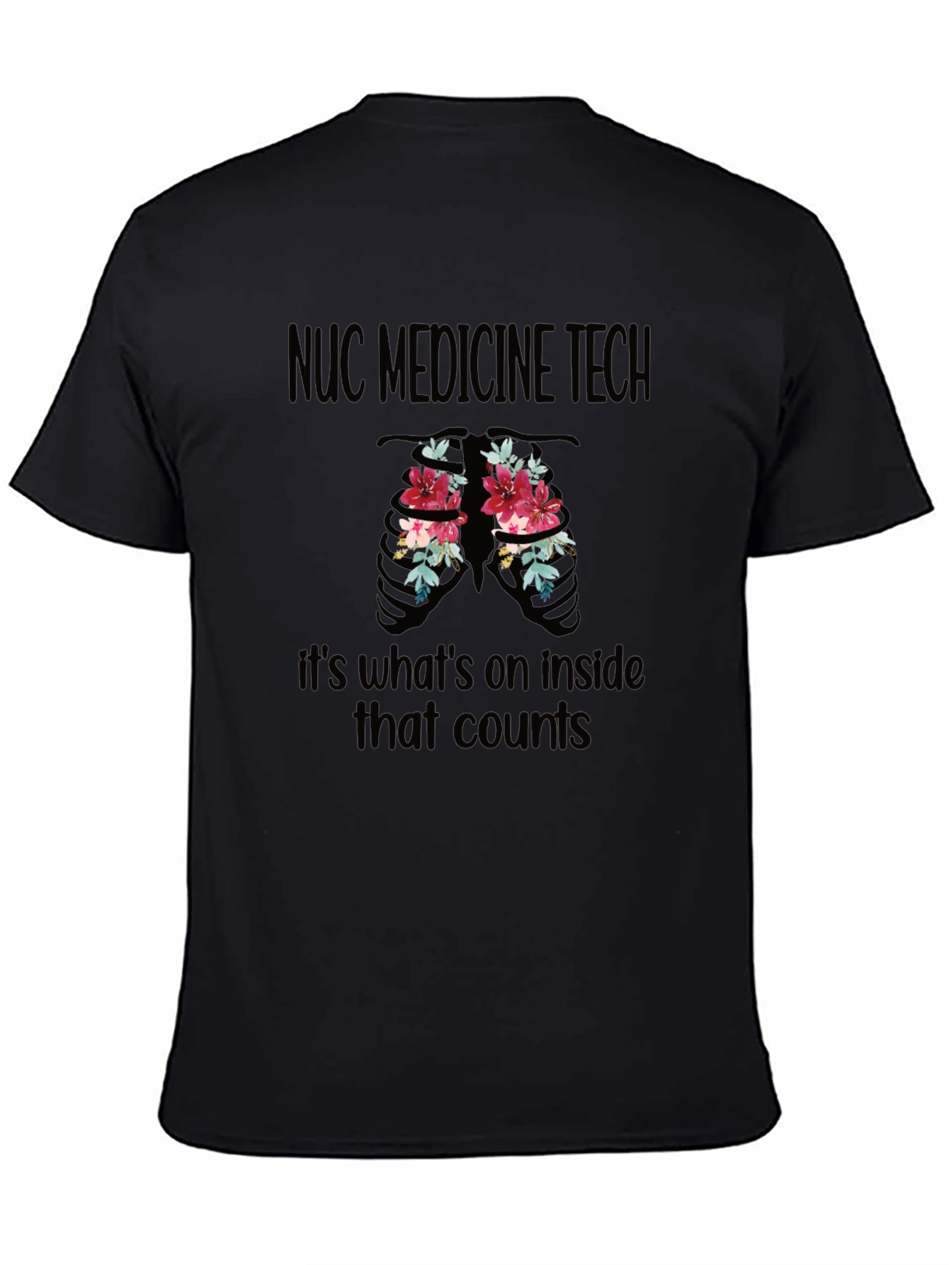 NUC Medicine Tech Floral Ribcage T-Shirt