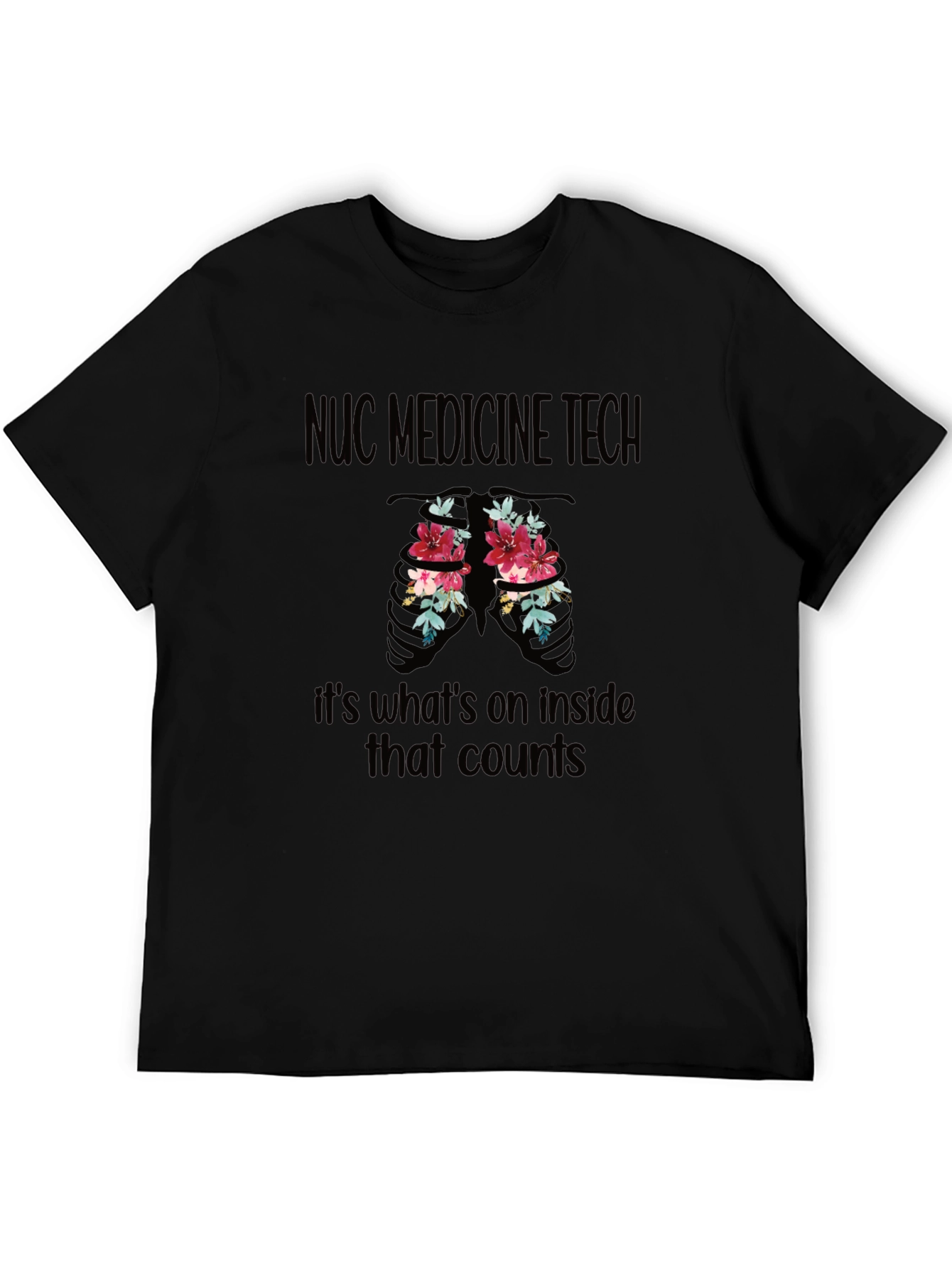 NUC Medicine Tech Floral Ribcage T-Shirt