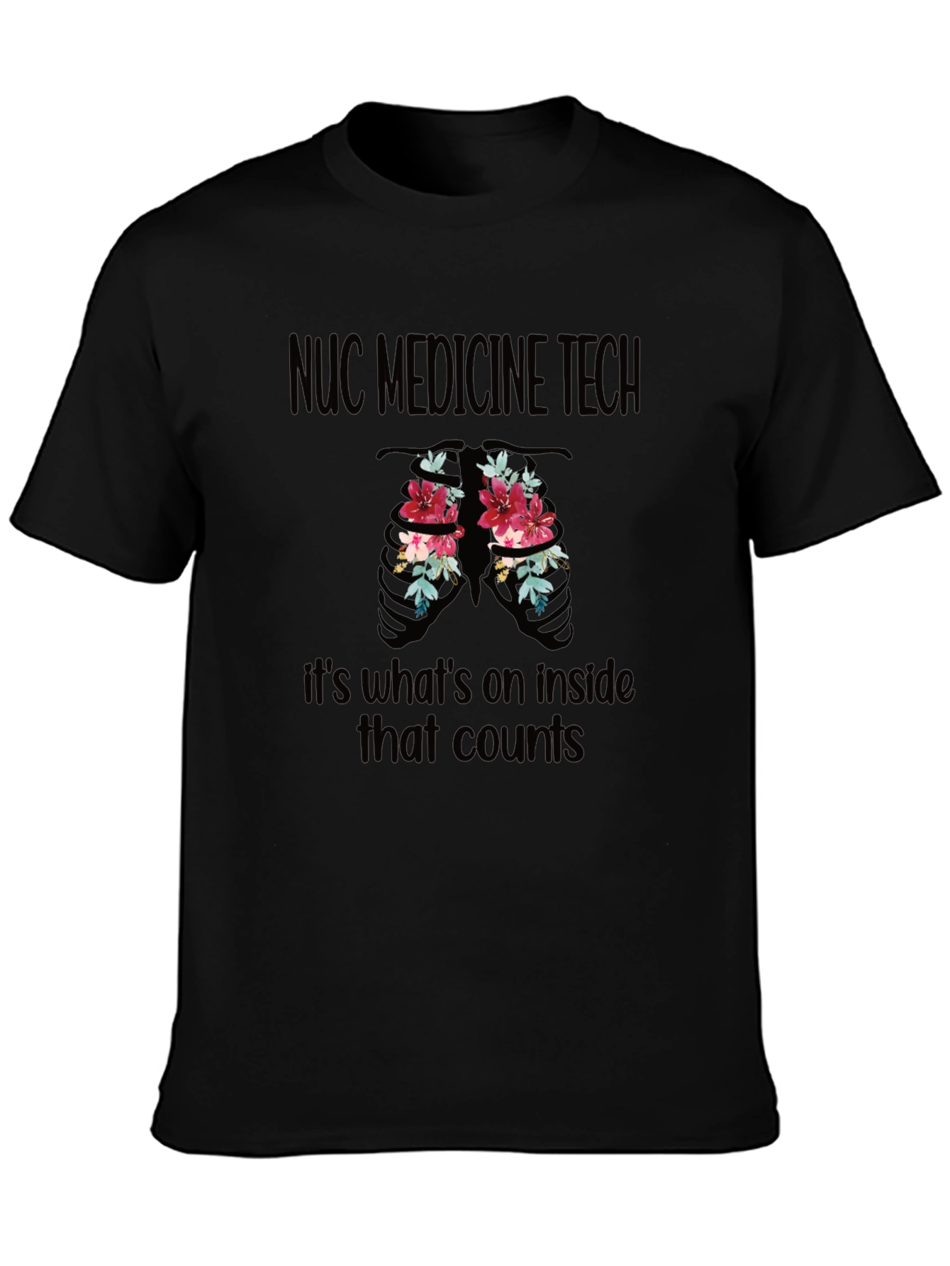 NUC Medicine Tech Floral Ribcage T-Shirt