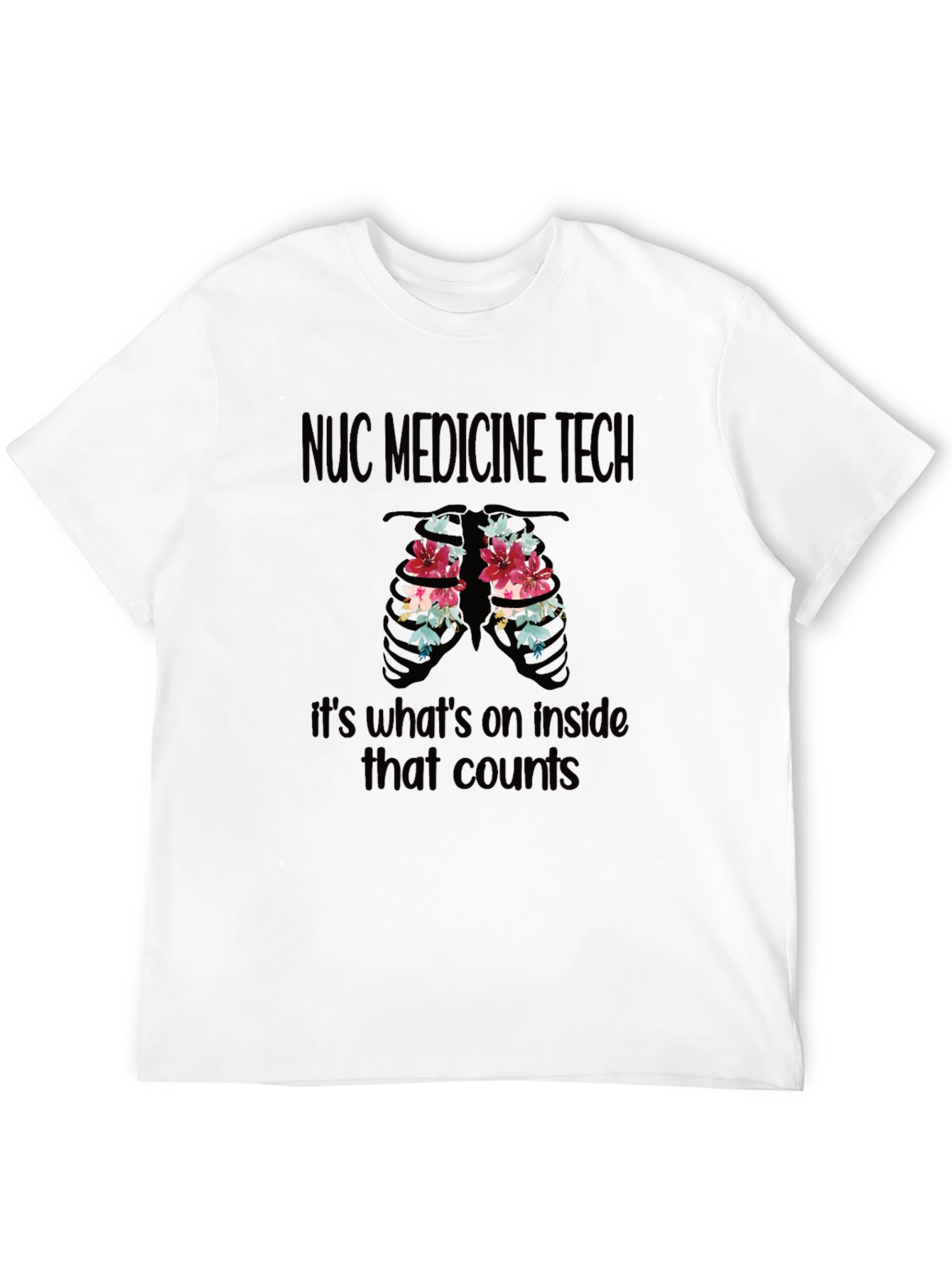 NUC Medicine Tech Floral Ribcage T-Shirt