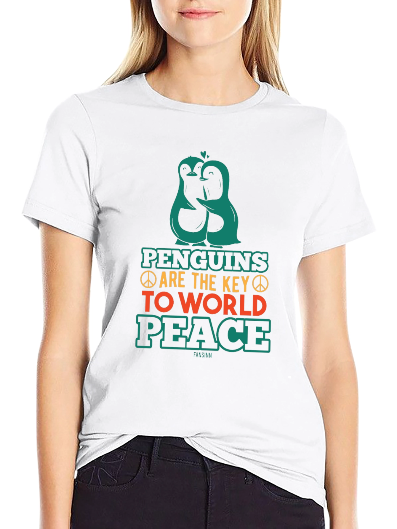 Penguin Peace T-Shirt - Key to World Peace