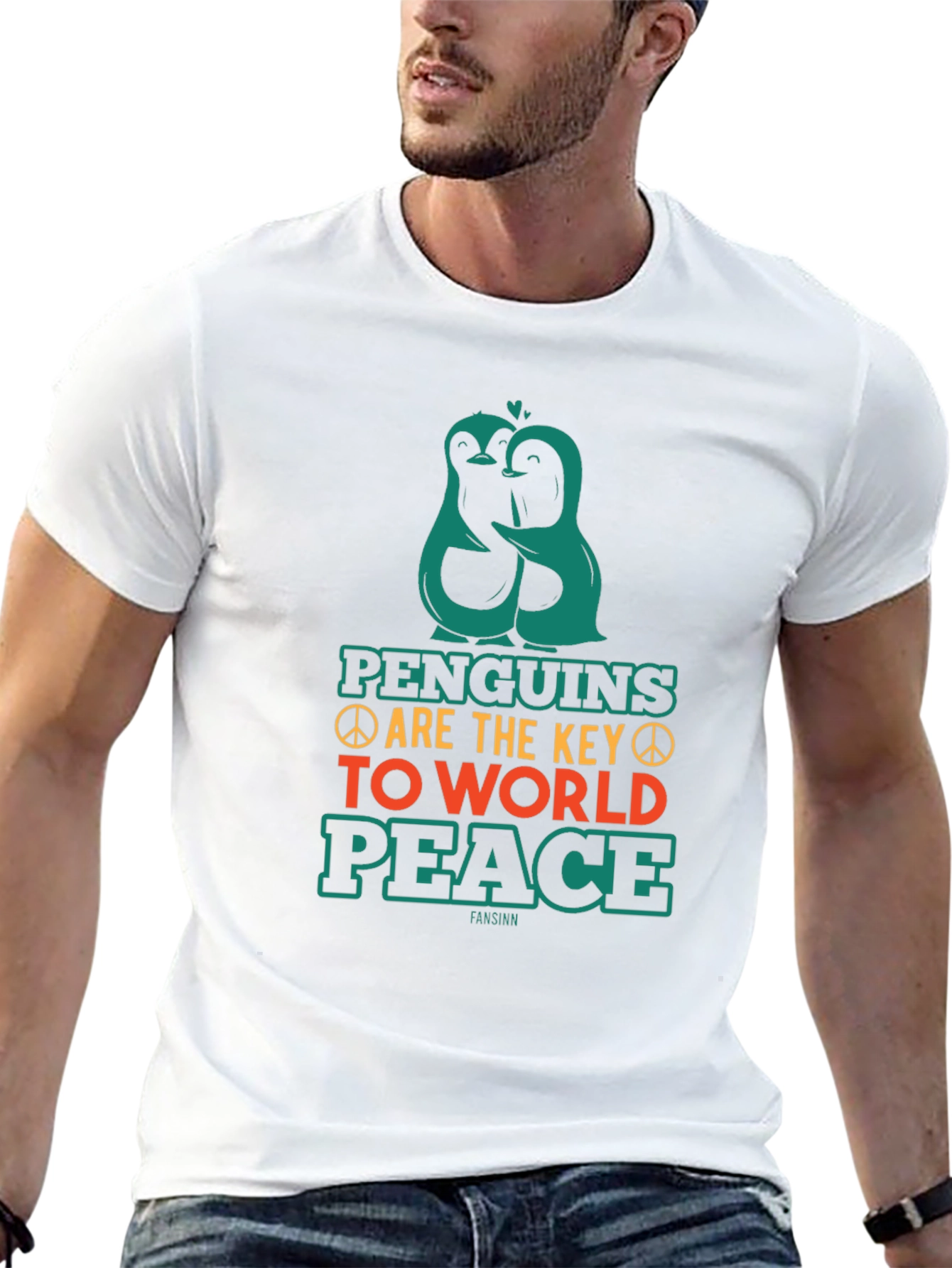 Penguin Peace T-Shirt - Key to World Peace