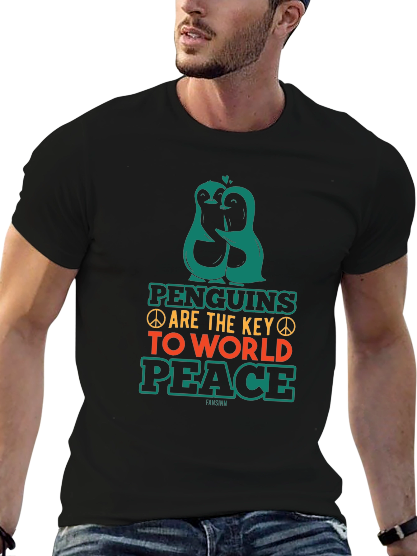 Penguin Peace T-Shirt - Key to World Peace