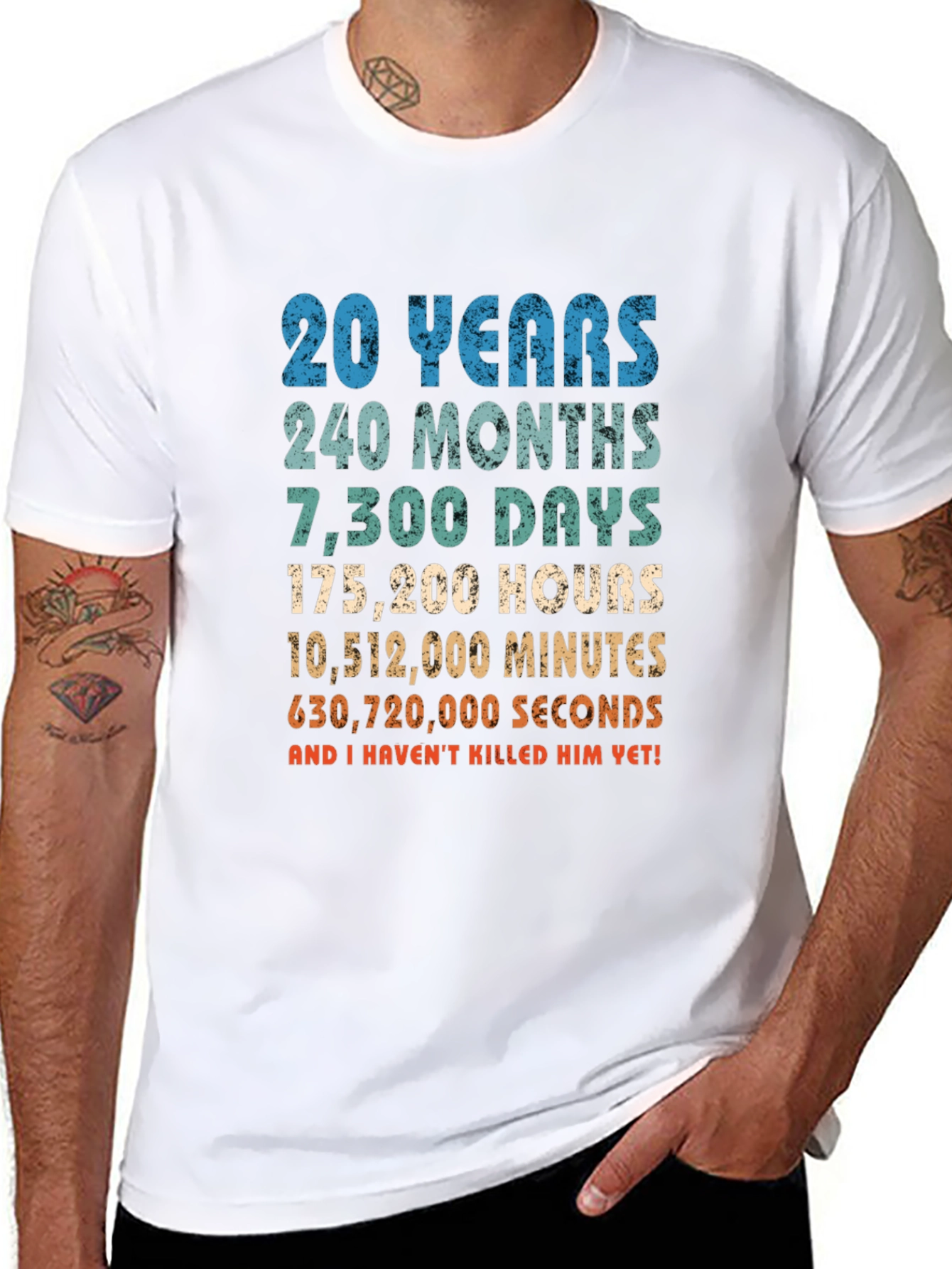 20th Anniversary T-Shirt - Funny Husband Gift