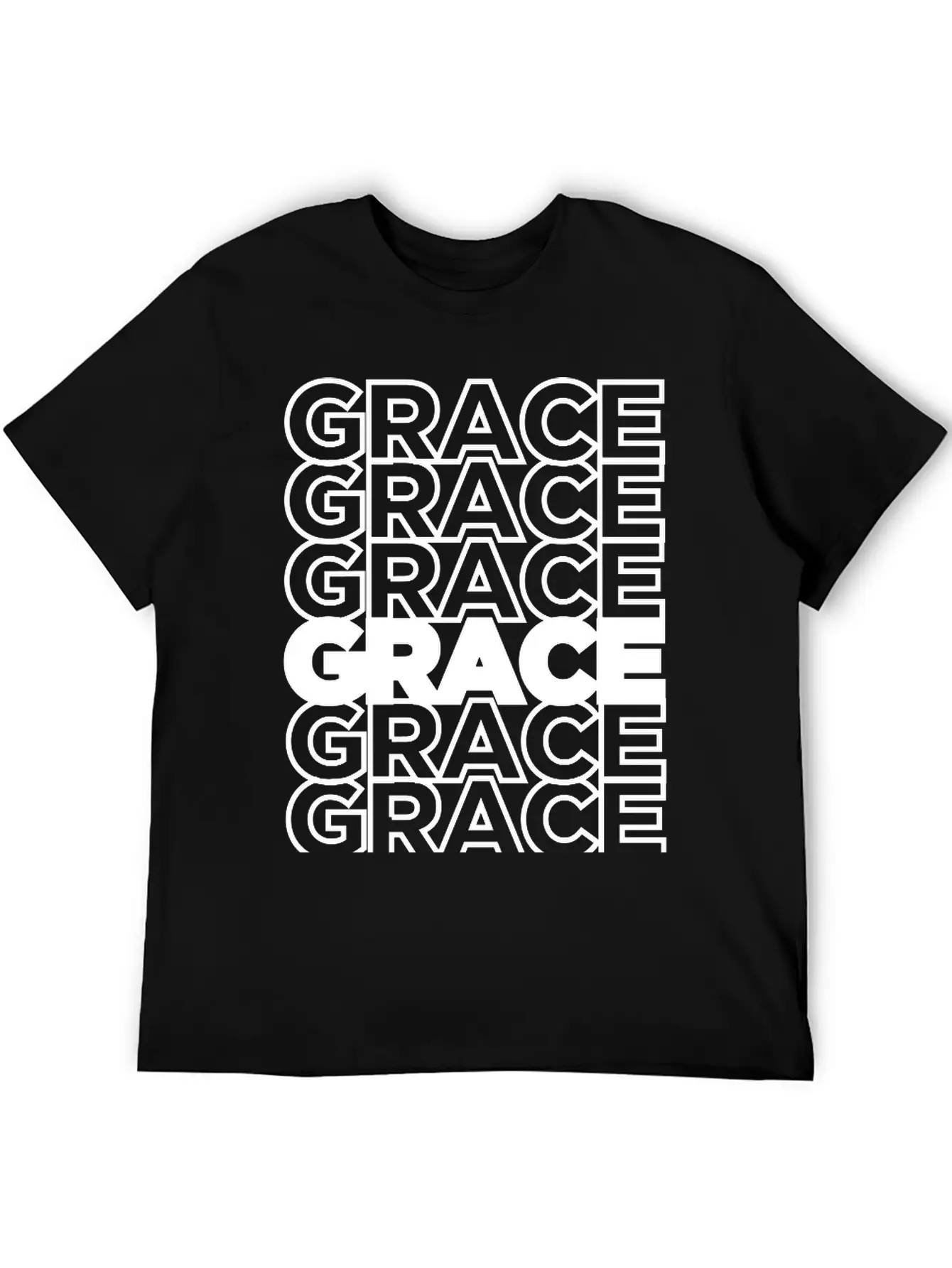 Abounding GRACE - Remix Unisex Casual T-Shirt – Clean Design For Daily Comfort