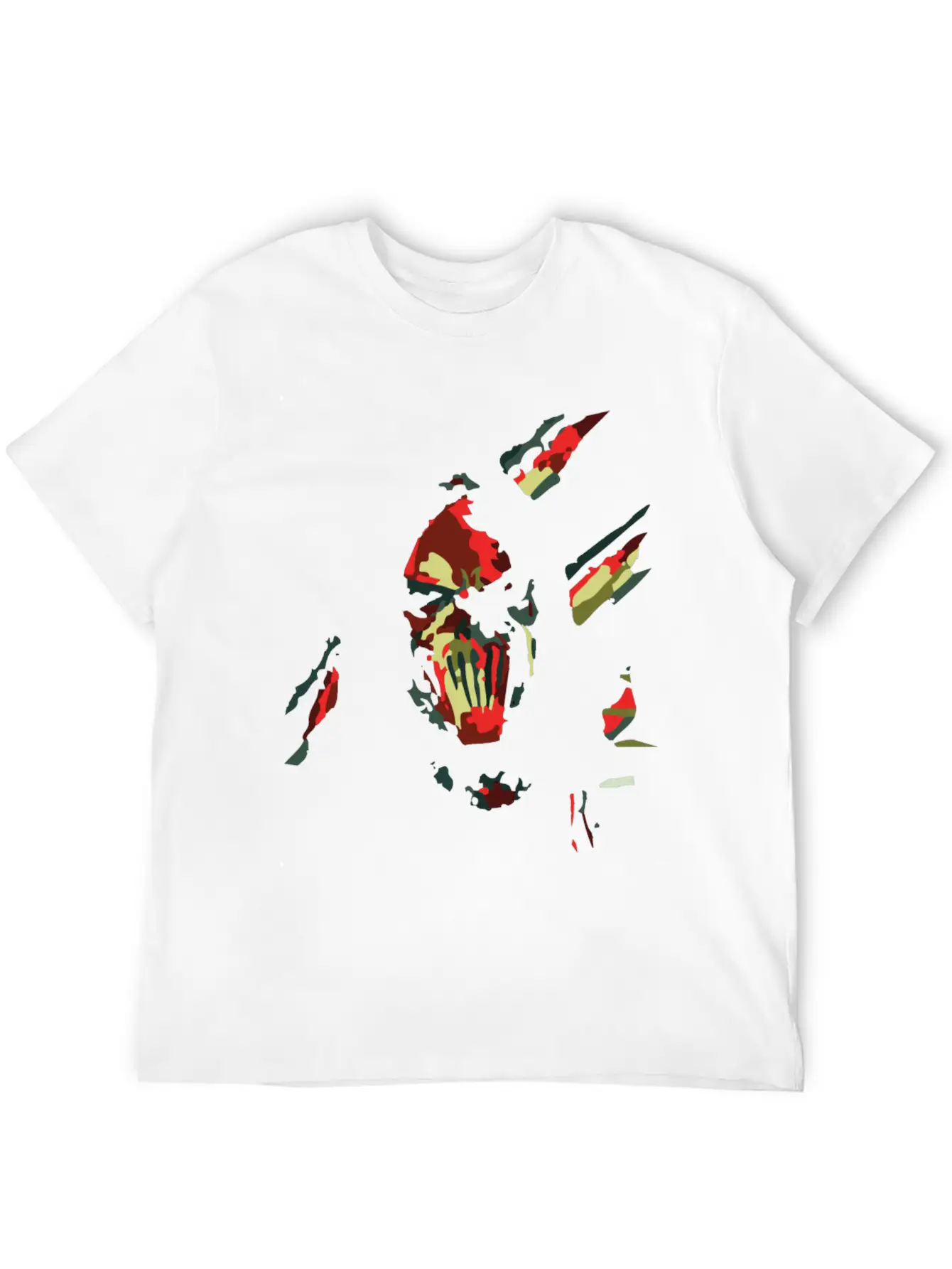 Abstrac Gothic Face Lightweight Cotton T-Shirt – Daily Comfort Graphic Shirt