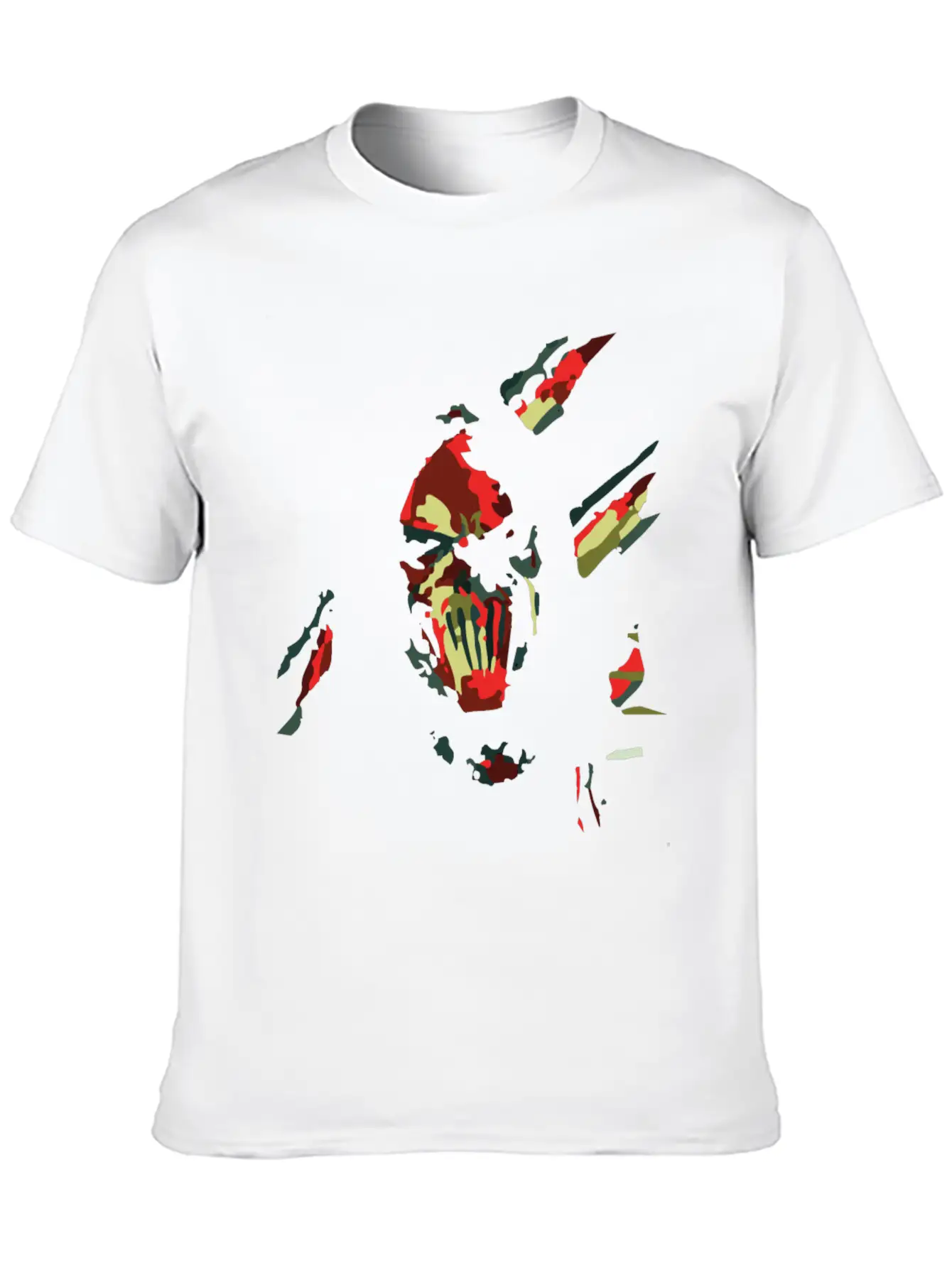 Abstrac Gothic Face Lightweight Cotton T-Shirt – Daily Comfort Graphic Shirt