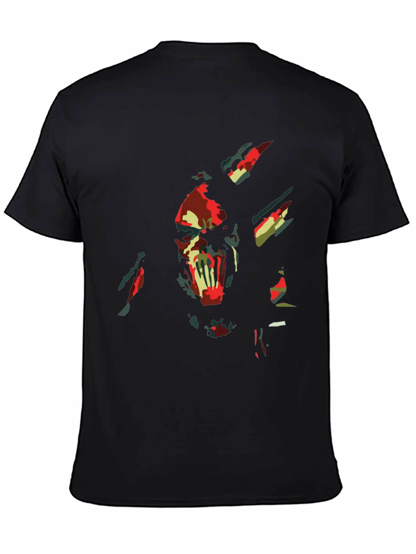 Abstrac Gothic Face Lightweight Cotton T-Shirt – Daily Comfort Graphic Shirt