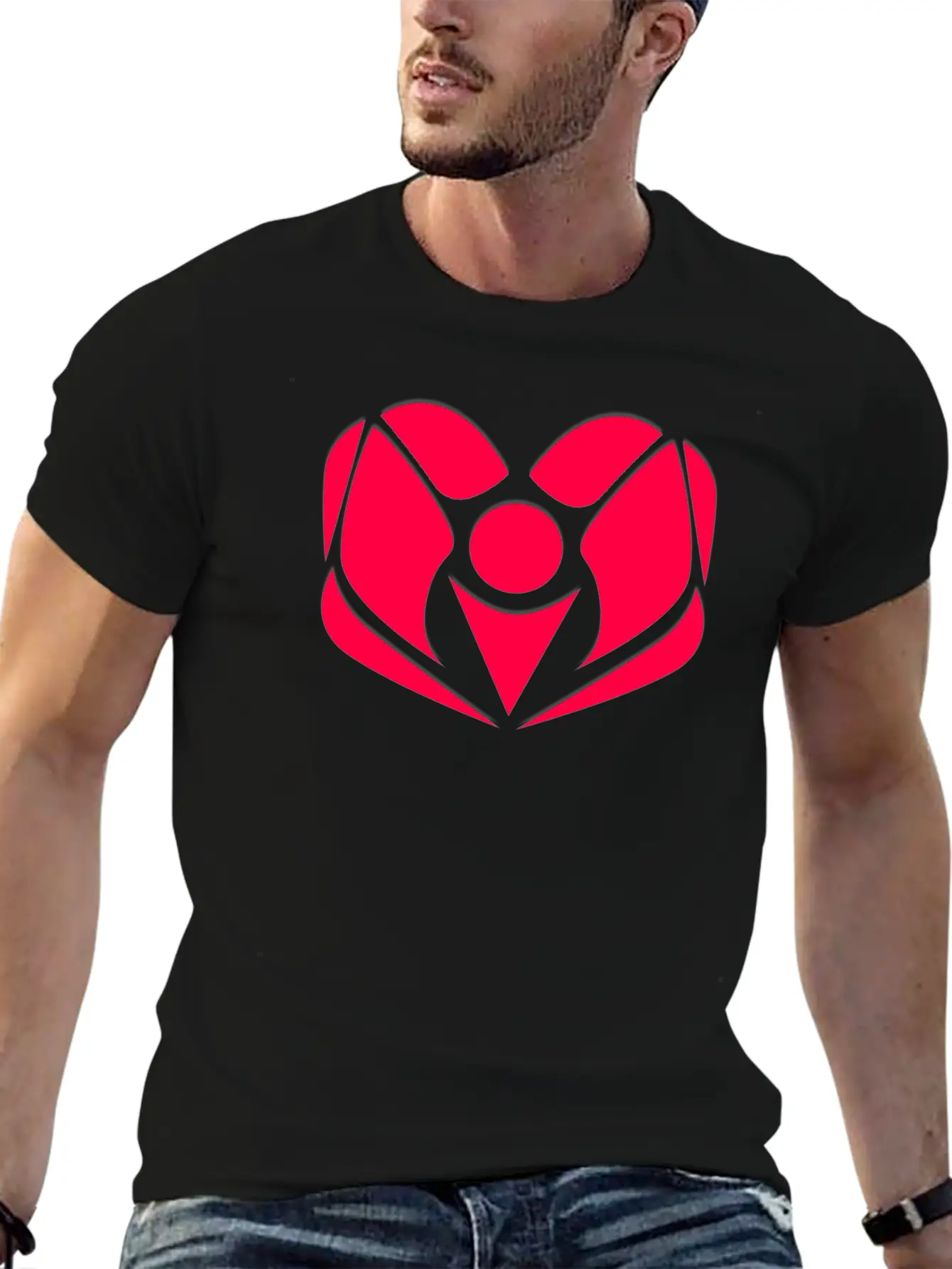 Abstract Alignment Unisex Casual T-Shirt – Clean Design For Daily Comfort