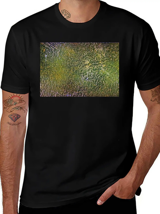 Abstract Art - Green / Yellow - Artist / Painting Stylish Everyday T-Shirt – Unisex Basic Cotton Tee