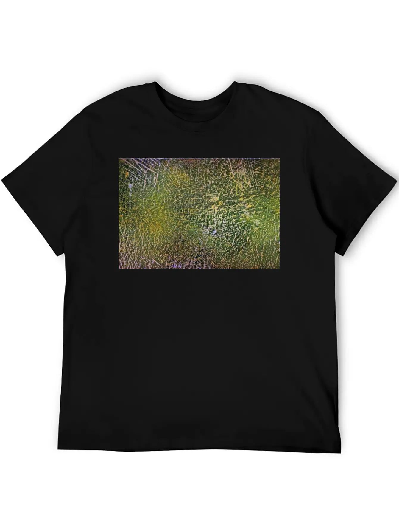 Abstract Art - Green / Yellow - Artist / Painting Stylish Everyday T-Shirt – Unisex Basic Cotton Tee
