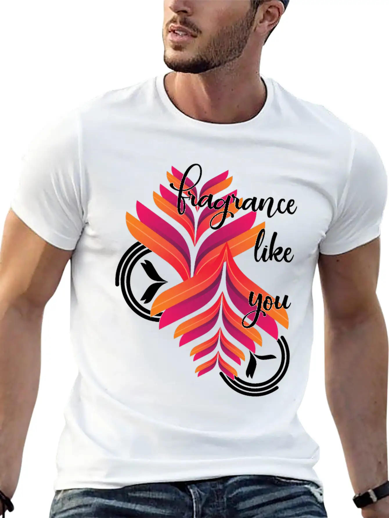 Abstract Classic Fit Graphic Tee For Daily Comfort – Unisex Cotton Shirt