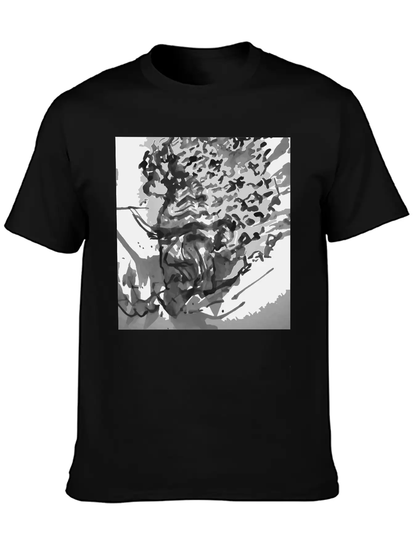Abstract Essential Cotton Tee For Daily Outfits – Unisex Style