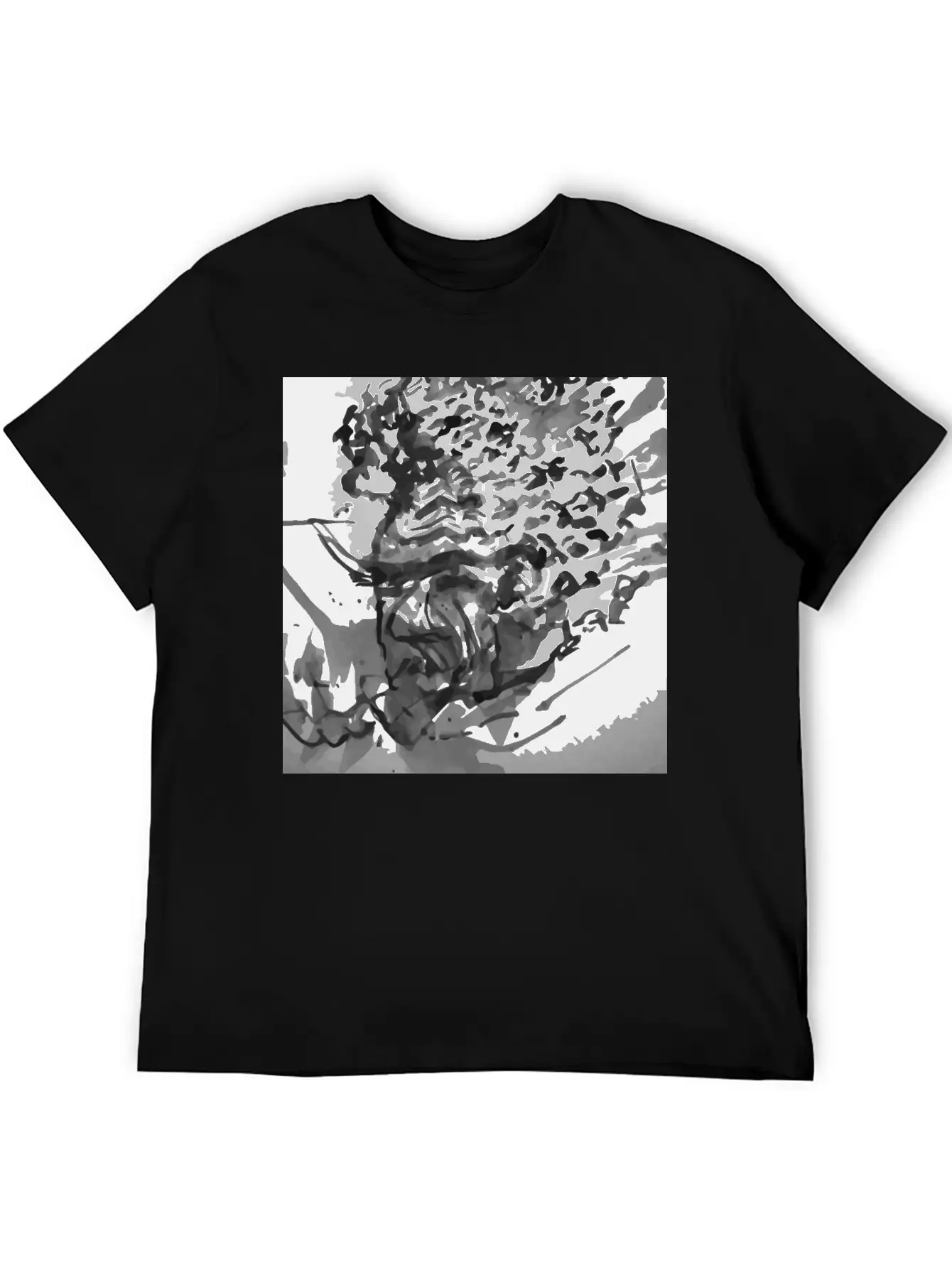 Abstract Essential Cotton Tee For Daily Outfits – Unisex Style