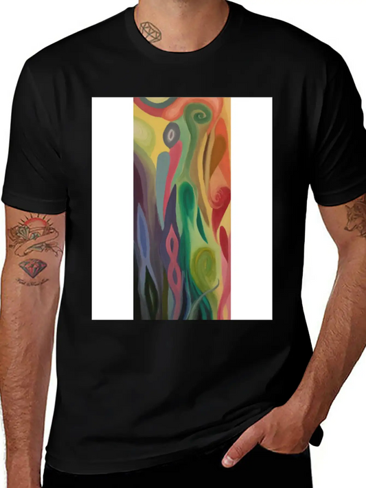 Abstract Flower Painting By Jason Signor Soft Cotton Short Sleeve Tee – Unisex Wardrobe Staple