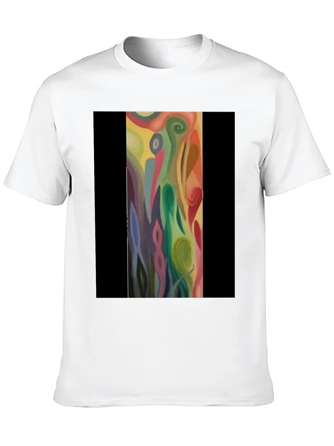 Abstract Flower Painting By Jason Signor Soft Cotton Short Sleeve Tee – Unisex Wardrobe Staple