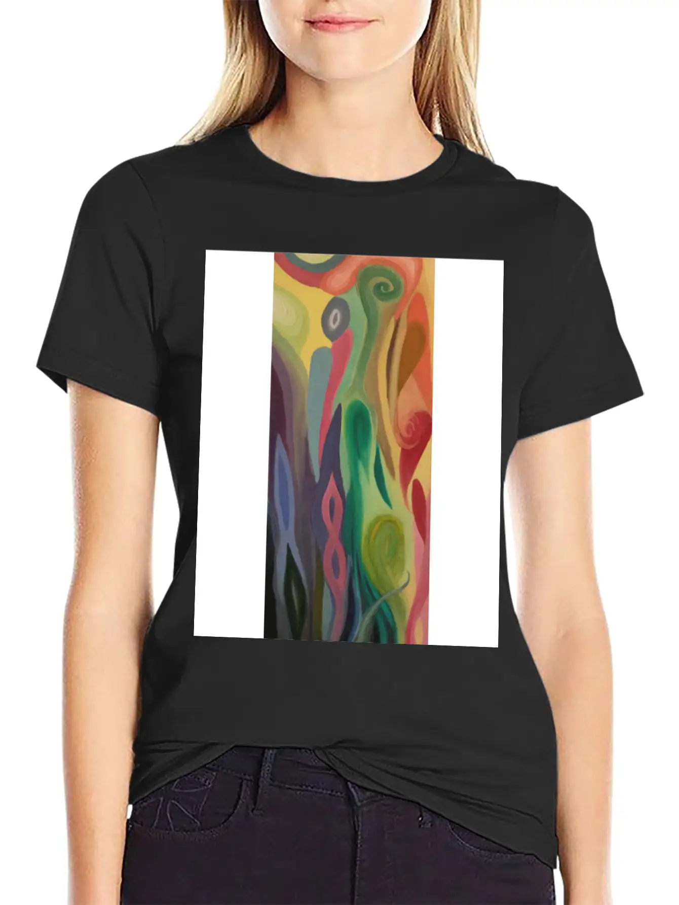 Abstract Flower Painting By Jason Signor Soft Cotton Short Sleeve Tee – Unisex Wardrobe Staple