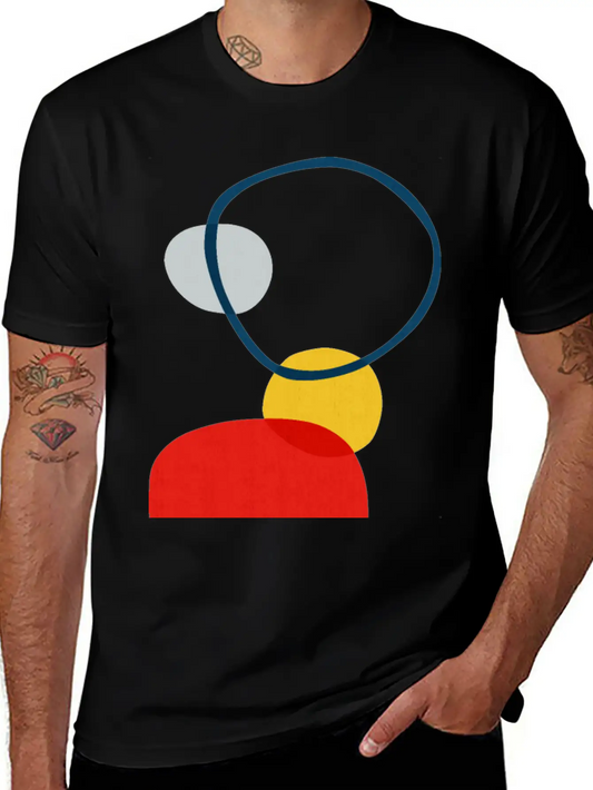 Abstract Shapes 30 Lightweight Cotton T-Shirt – Daily Comfort Graphic Shirt