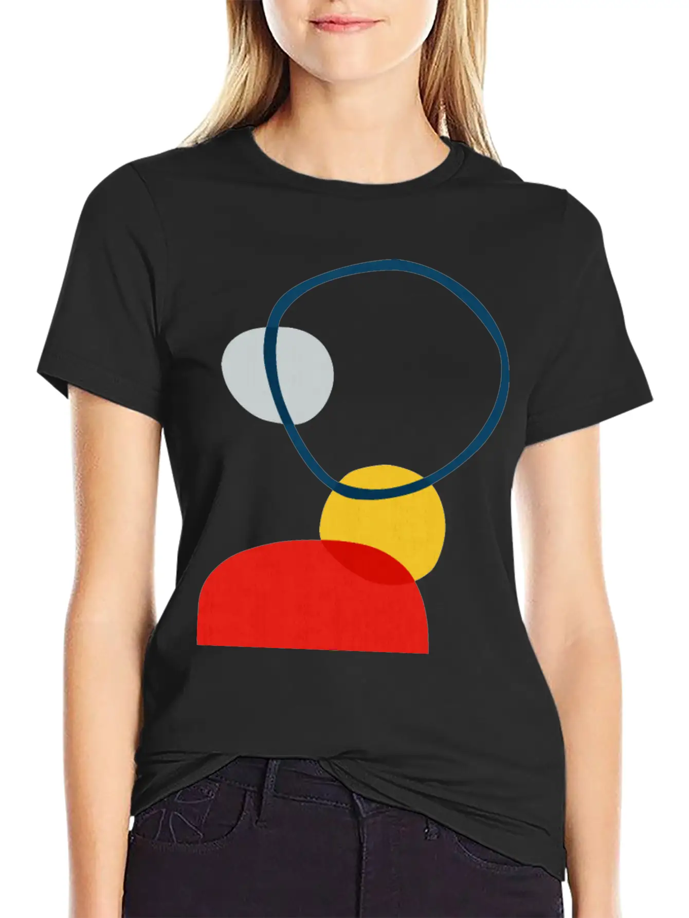 Abstract Shapes 30 Lightweight Cotton T-Shirt – Daily Comfort Graphic Shirt