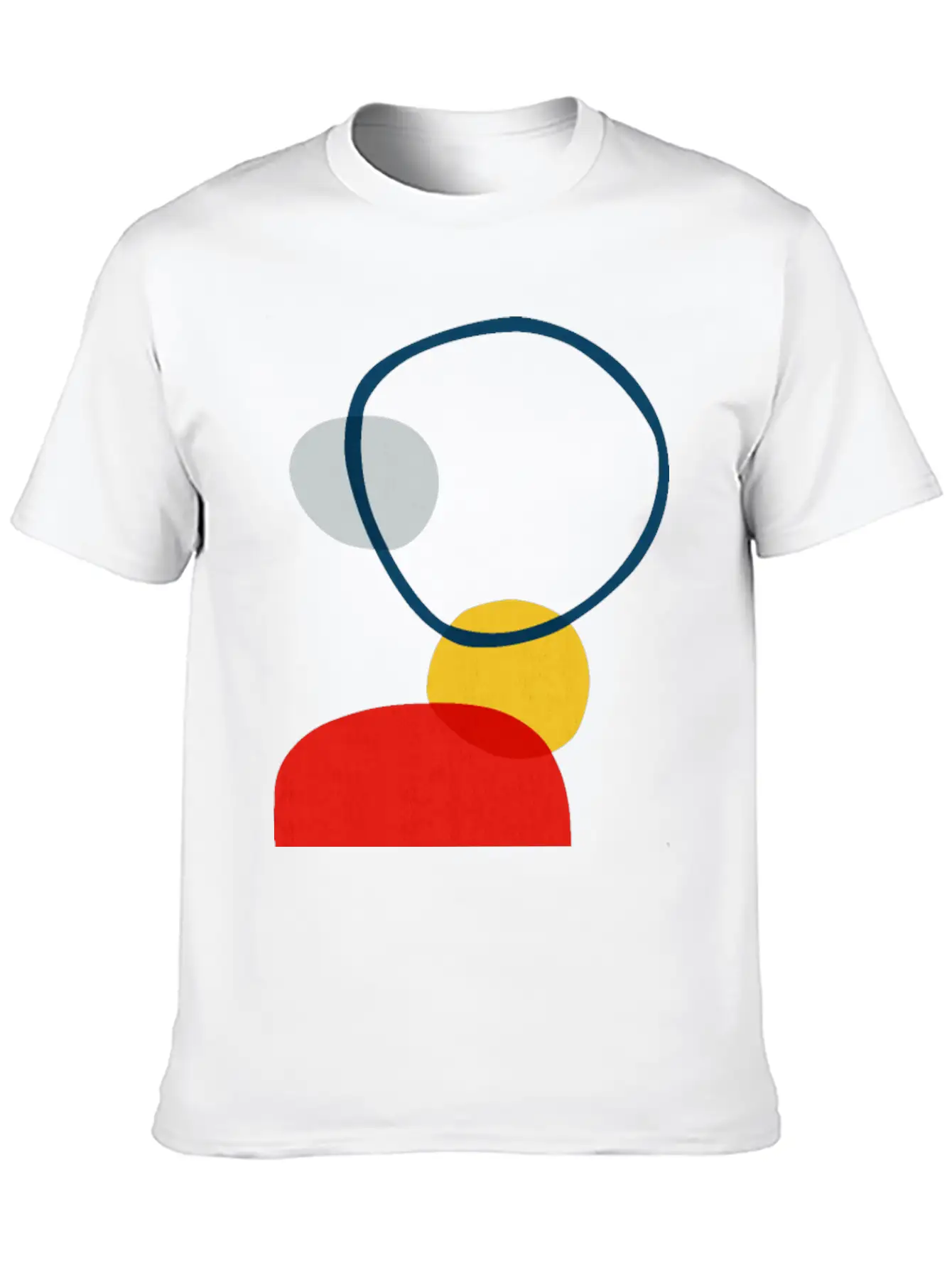 Abstract Shapes 30 Lightweight Cotton T-Shirt – Daily Comfort Graphic Shirt