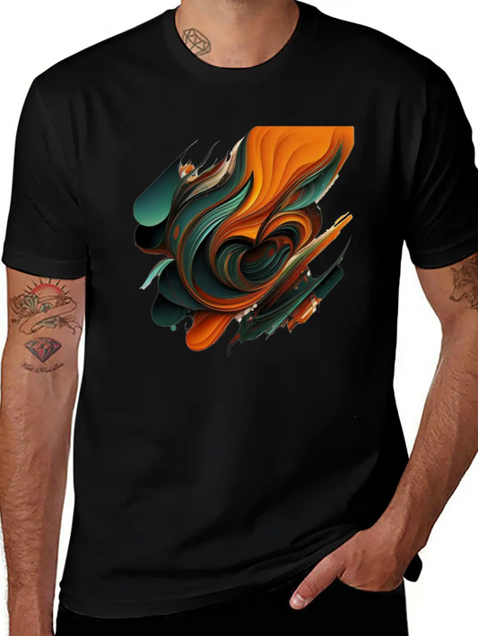 Abstract Shapes Brush 2 Unisex Casual T-Shirt – Clean Design For Daily Comfort