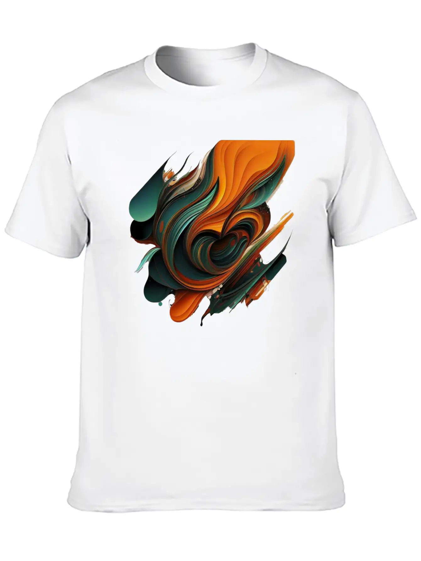 Abstract Shapes Brush 2 Unisex Casual T-Shirt – Clean Design For Daily Comfort