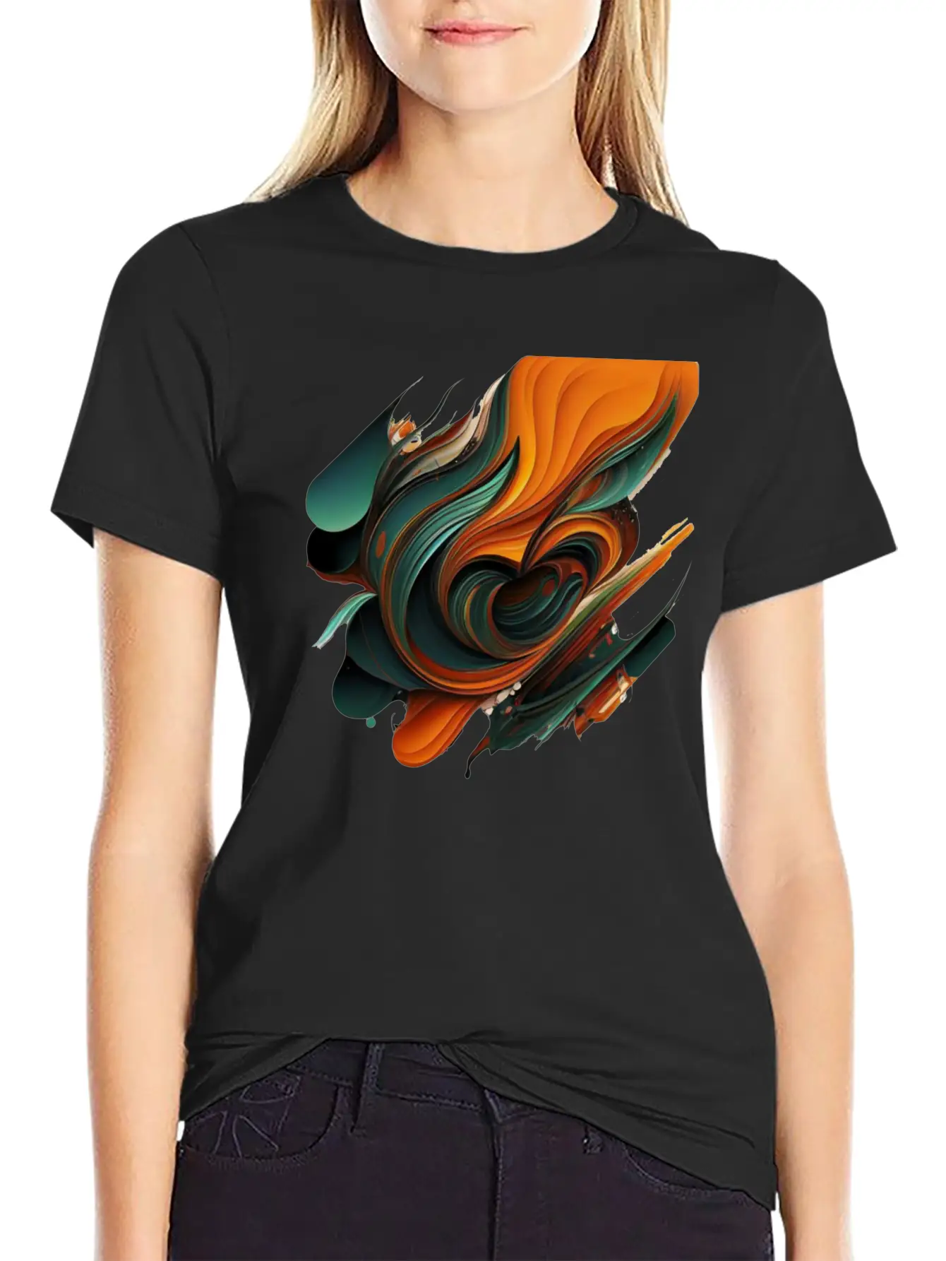 Abstract Shapes Brush 2 Unisex Casual T-Shirt – Clean Design For Daily Comfort