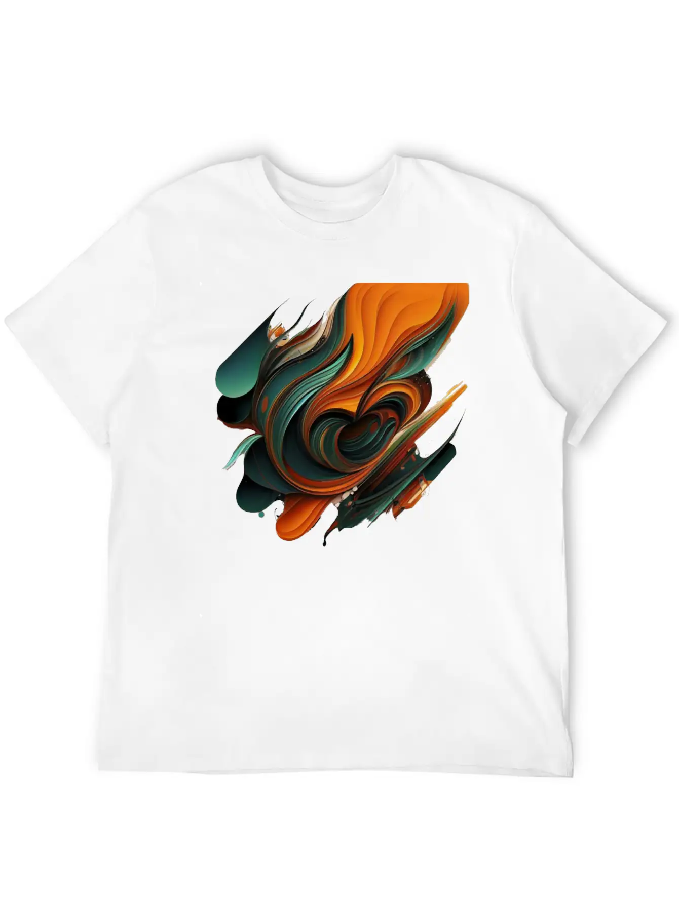 Abstract Shapes Brush 2 Unisex Casual T-Shirt – Clean Design For Daily Comfort