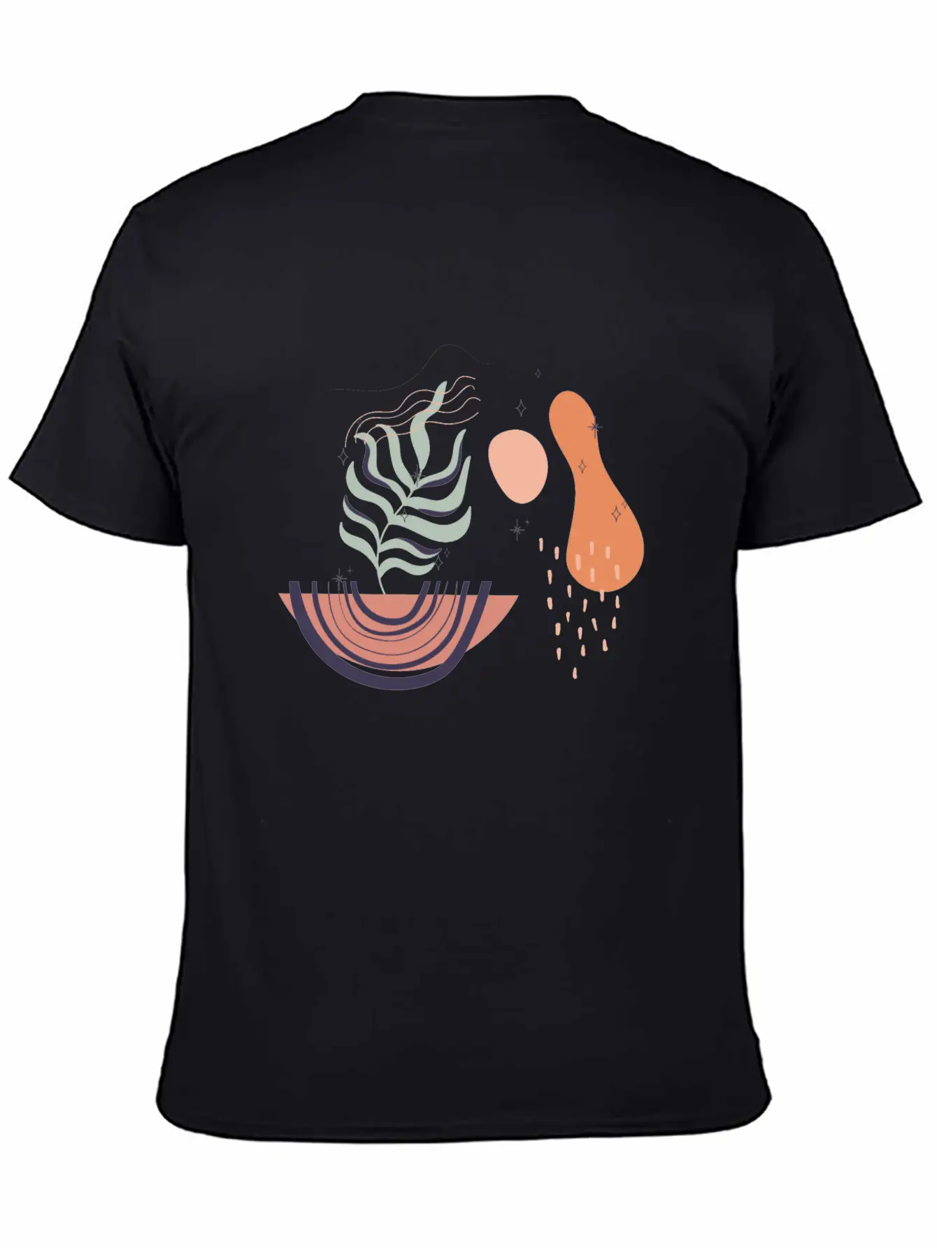 Abstract Shapes Digital Design 19 Stylish Everyday T-Shirt – Unisex Basic Cotton Tee
