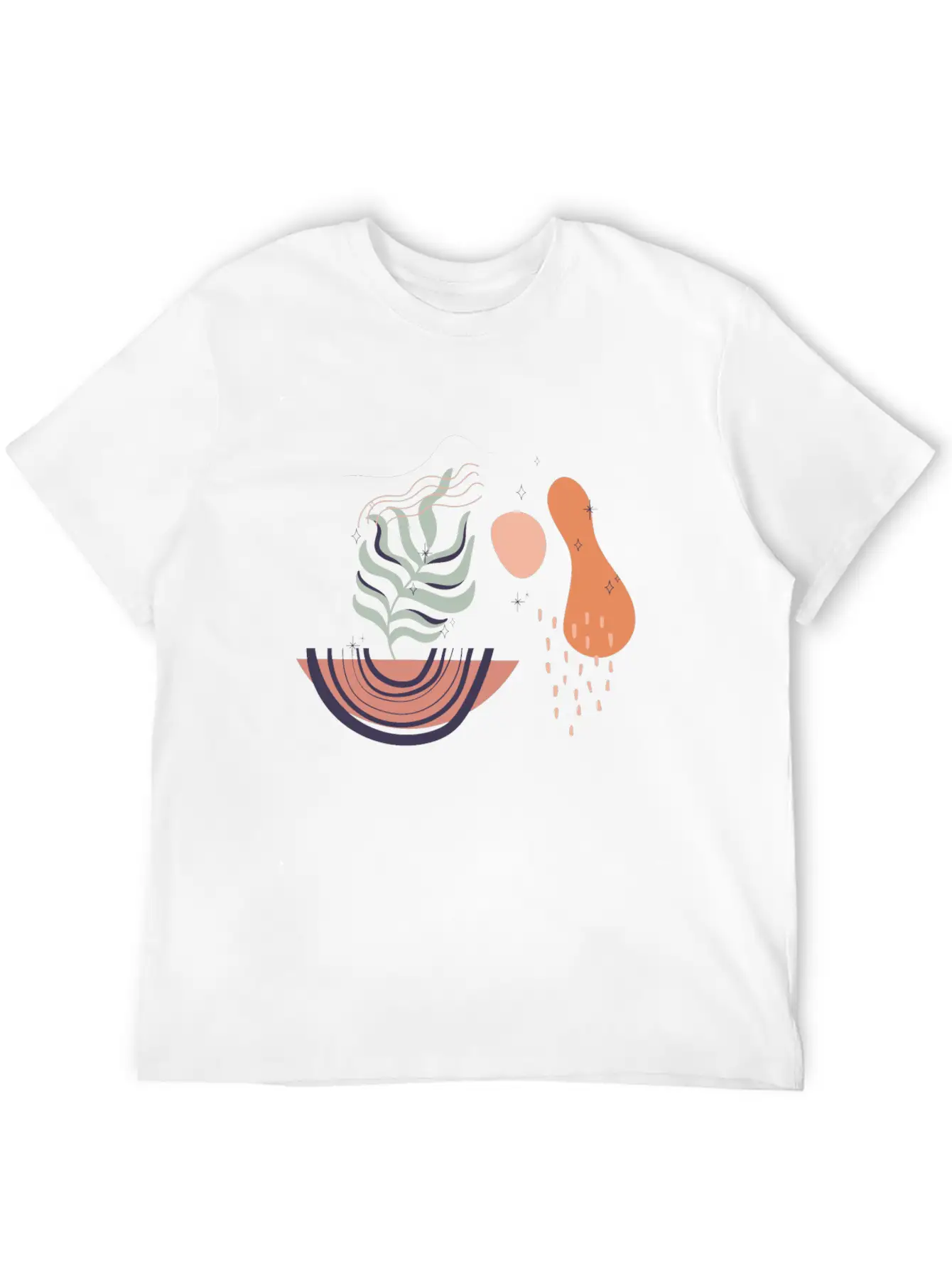 Abstract Shapes Digital Design 19 Stylish Everyday T-Shirt – Unisex Basic Cotton Tee